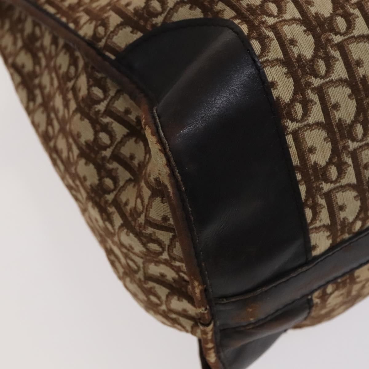 Dior DIOR Trotter Canvas Boston Bag Brown Size ONE SIZE - 11 Thumbnail
