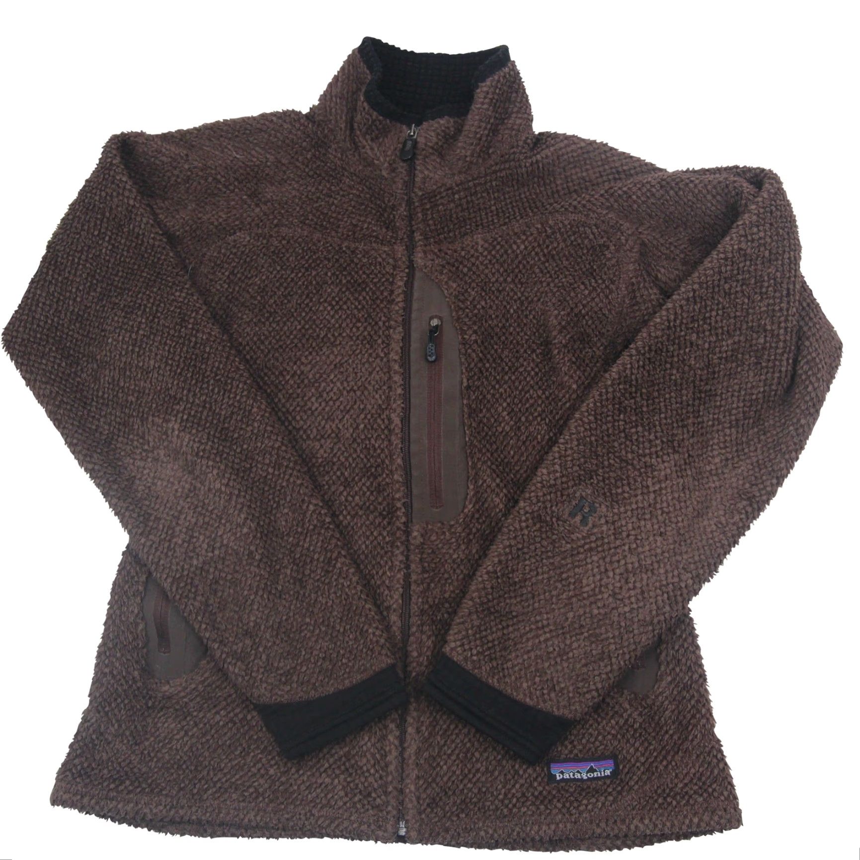 Patagonia VINTAGE Patagonia Rhythm Fleece Deep Pile Jacket Brown Womens Small XS Regular 8+/10 Size XS / US 0-2 / IT 36-38 - 2 Thumbnail