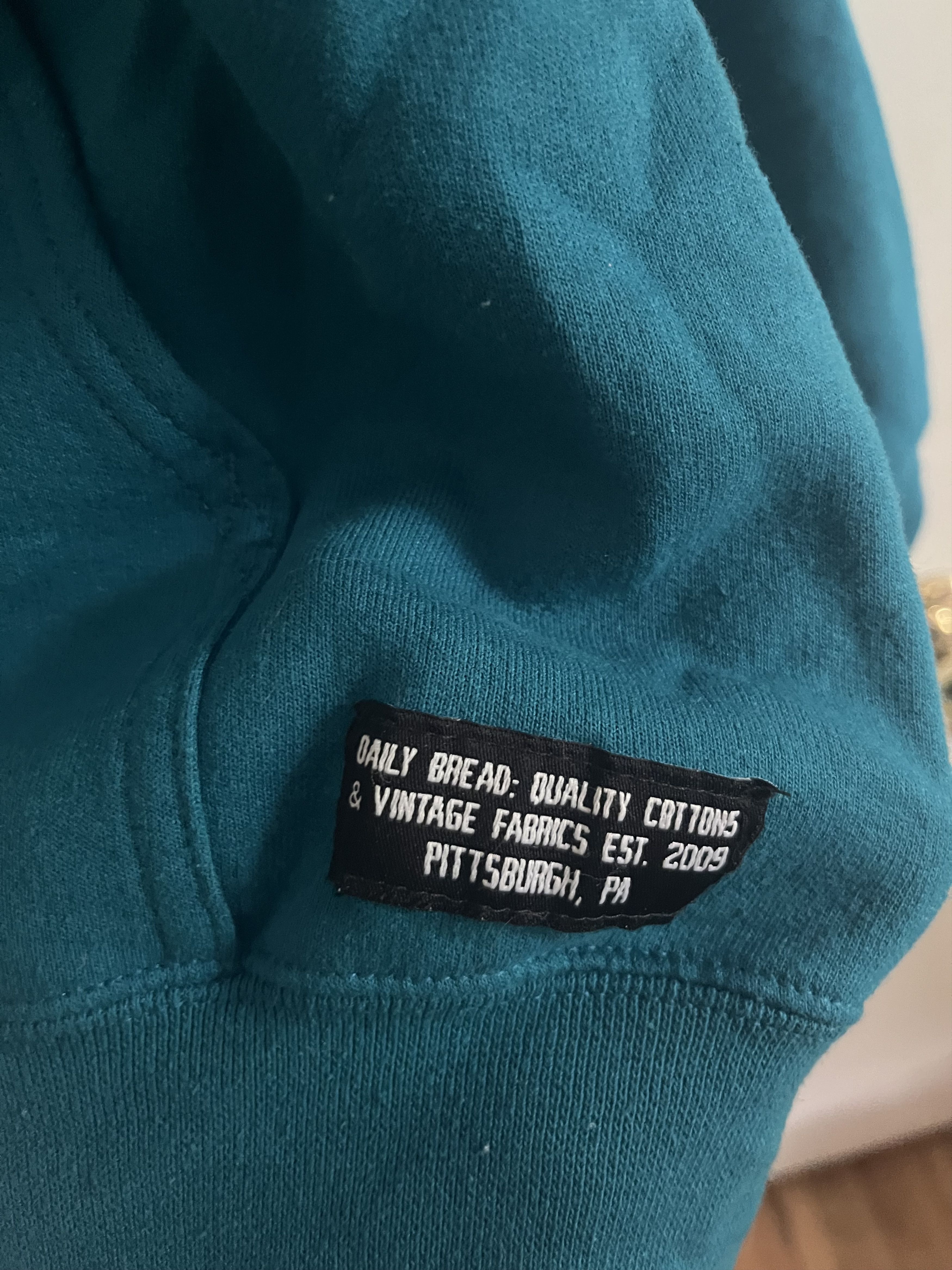 Daily Bread Daily Bread - George Lange - Aaliyah, Teal Hoodie Size US L / EU 52-54 / 3 - 3 Thumbnail