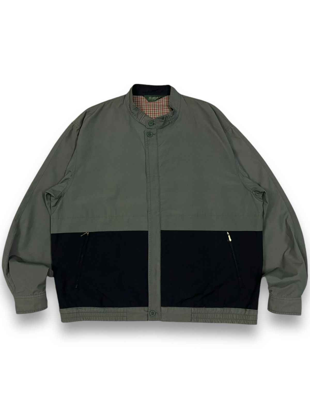 Japanese Brand Vintage Japanese Brand Plaid Tartan Lined Bomber Jacket Size US M / EU 48-50 / 2 - 1 Thumbnail