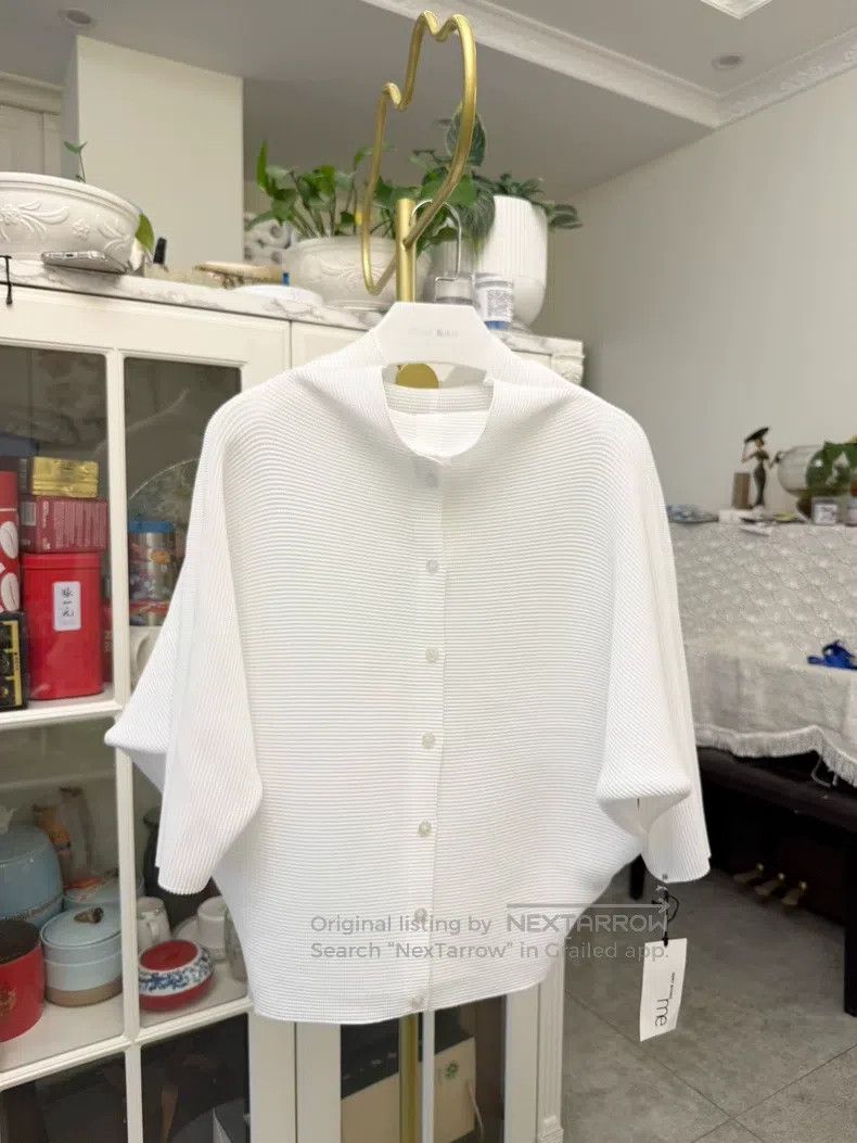 Issey Miyake Issey Miyake size:one size Light Blue Cardigan with Flutte Size XXS / US 00 / IT 34 - 1 Thumbnail