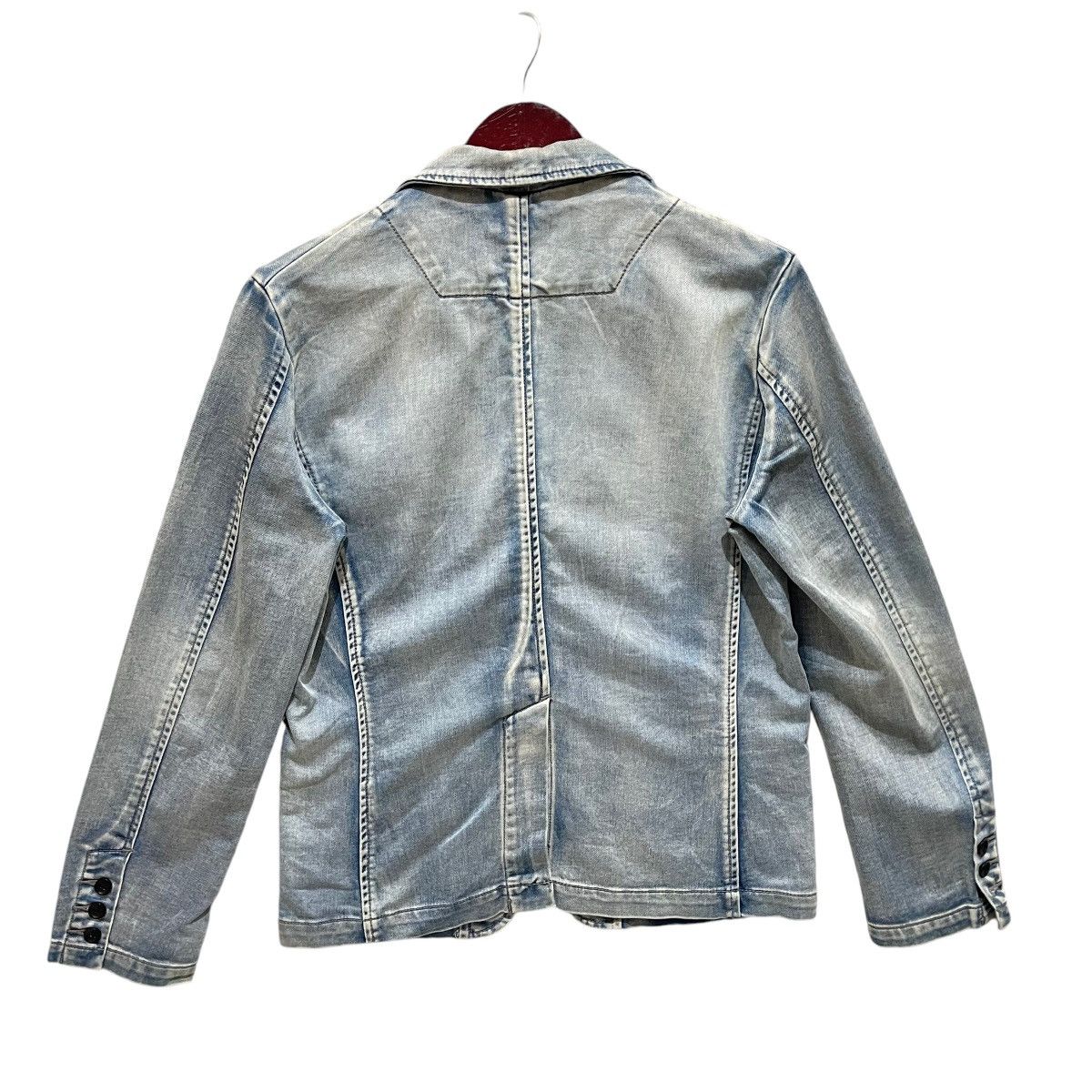 If Six Was Nine × Japanese Brand × semanticdesign Semantic Design Distressed Denim Jacket Size US S / EU 44-46 / 1 - 8 Thumbnail