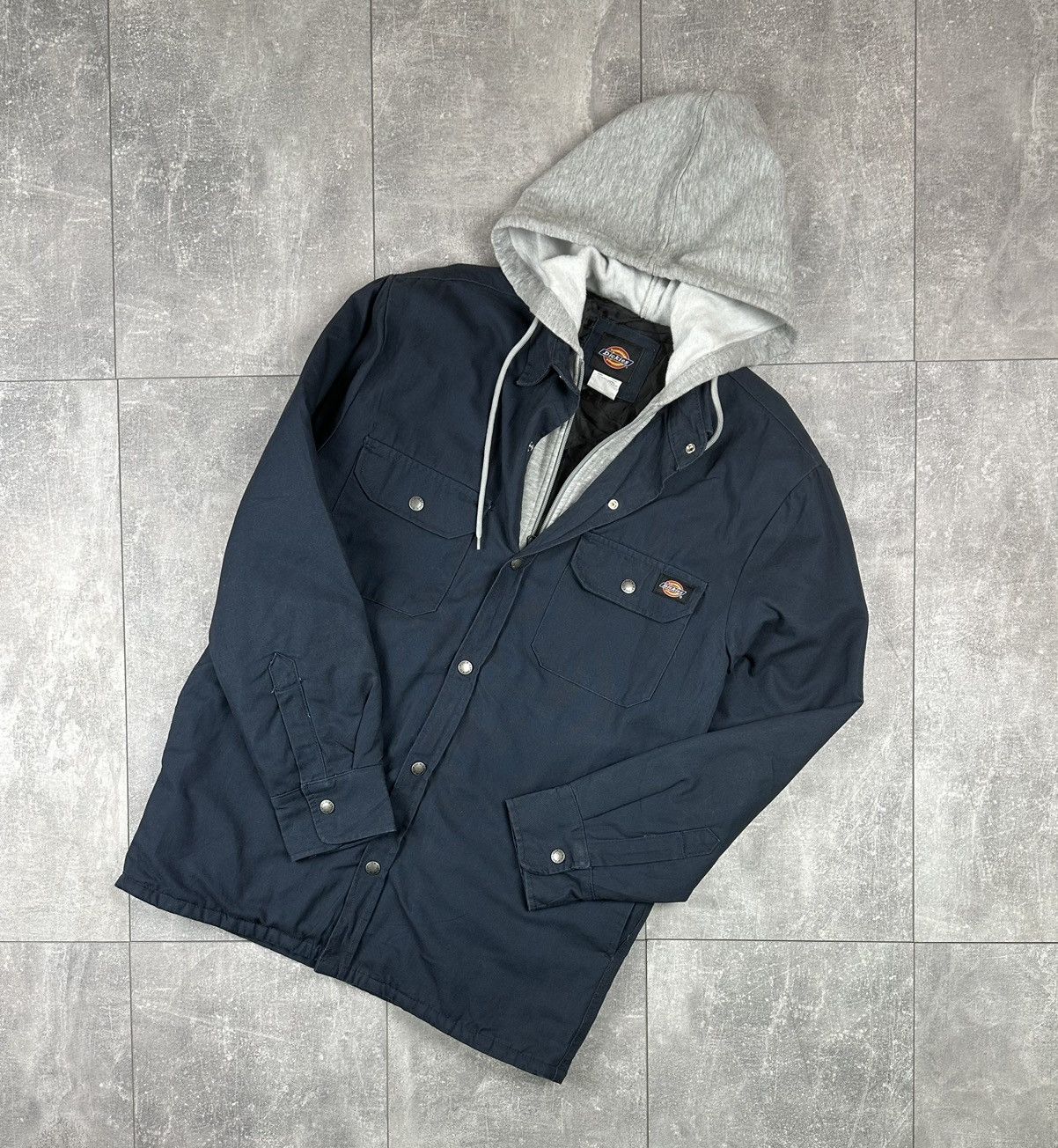 Dickies Dickies Hooded Overshot Denim Jacket Small Logo Size US S / EU 44-46 / 1 - 2 Thumbnail