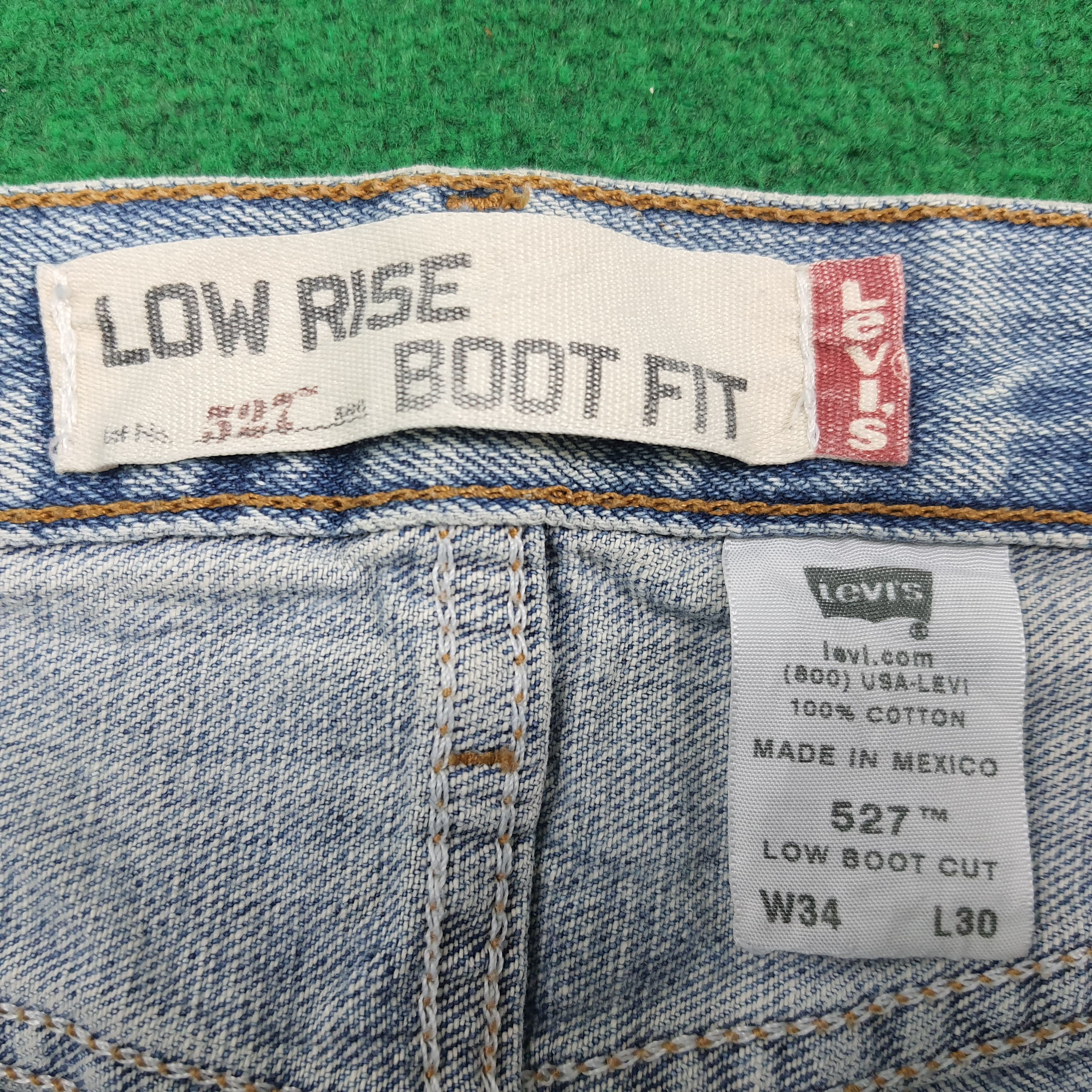 Levi's Vintage Levi's 527 Denim Low Rise Boot Cut Jeans C280N14 Size US 33 - 10 Thumbnail