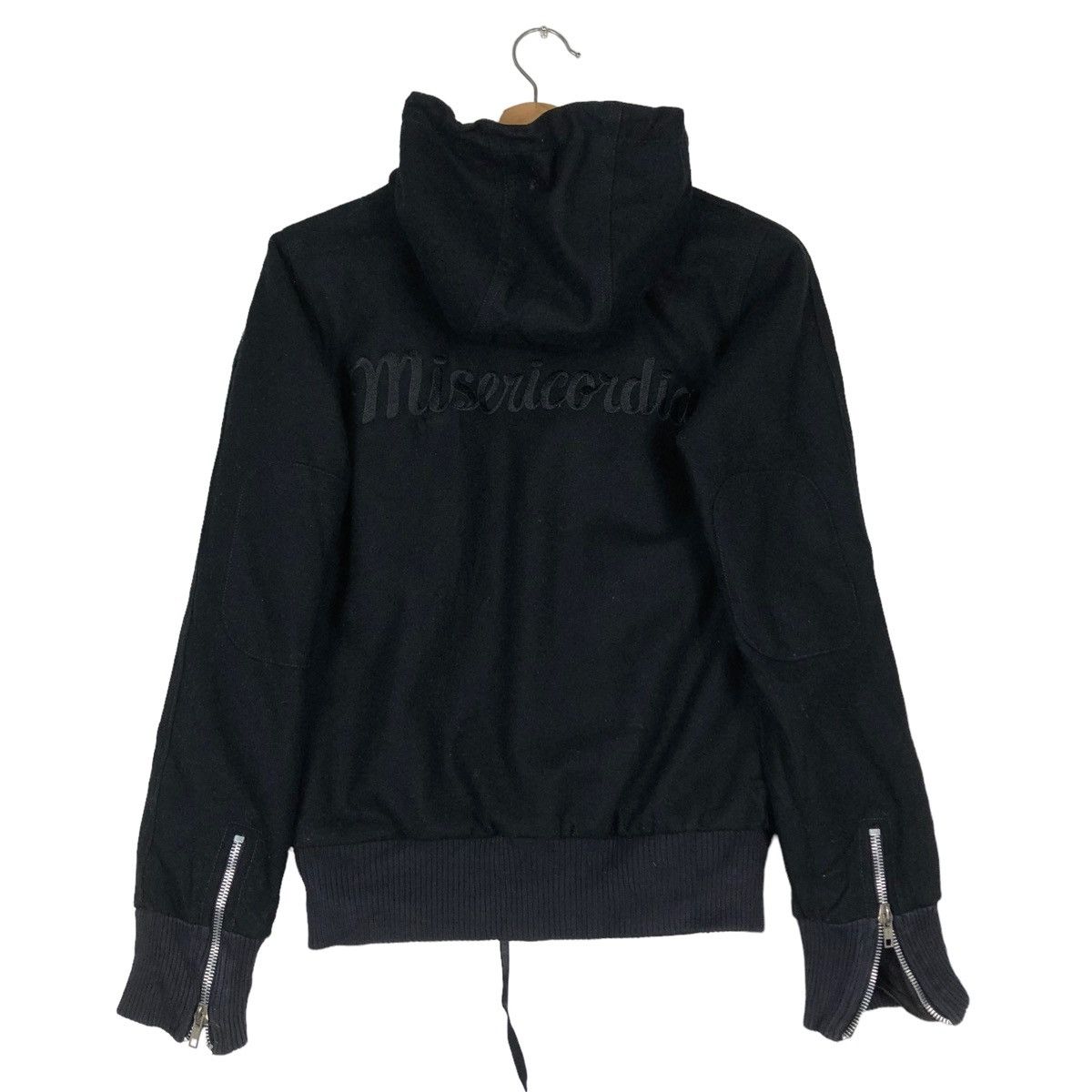 Hysteric Glamour 🔥VINTAGE CROPPED BIKER JACKET BONDAGE DESIGN MISERICODIA Size US XS / EU 42 / 0 - 8 Thumbnail