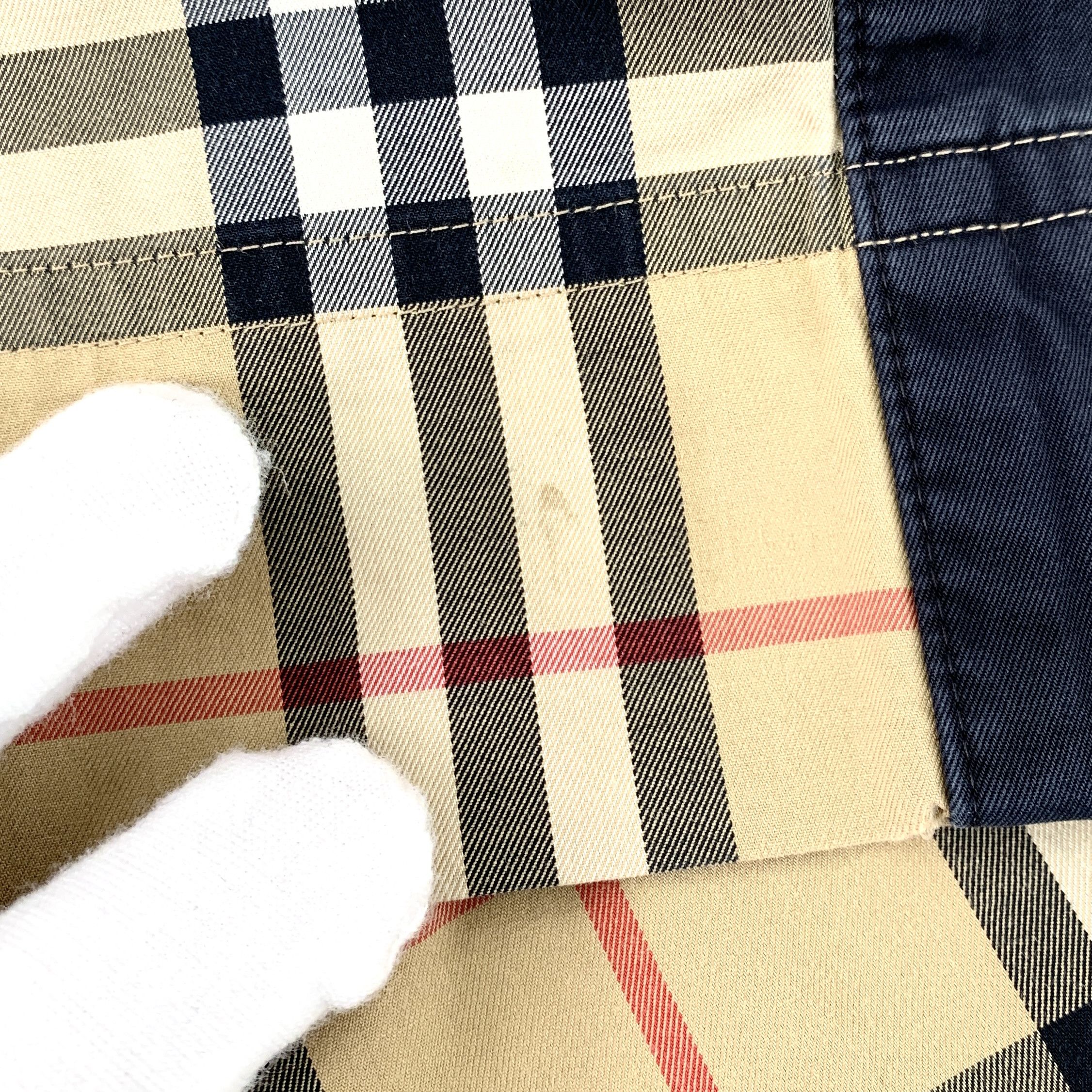 Burberry Burberry Brown Check Cotton Wide-Leg Pants (Size XS) Size 36" / US 14 / IT 50 - 3 Thumbnail