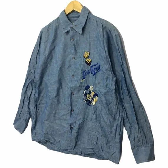 Iceberg ICEBERG SHIRTS Mickey Mouse Casual Button Up Tee Shirt Size US L / EU 52-54 / 3 - 5 Thumbnail