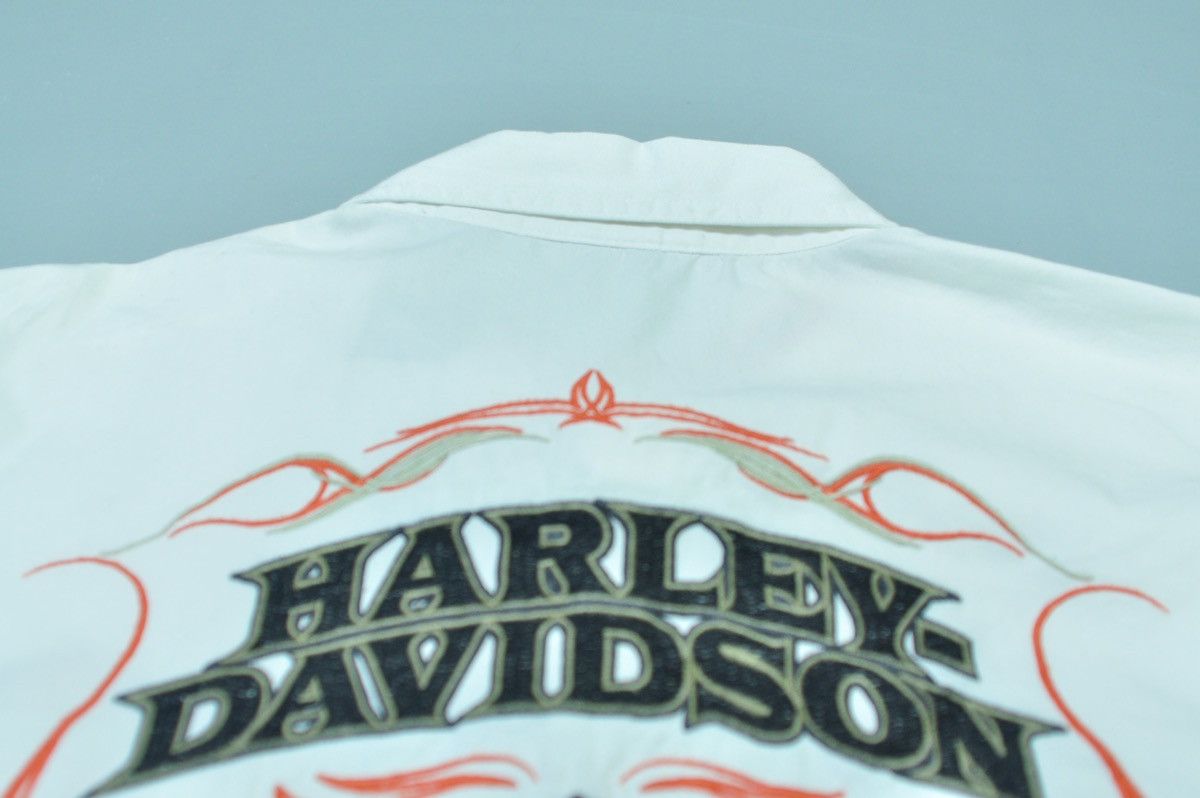 Harley Davidson Harley Davidson white Shirt logo rare Size US L / EU 52-54 / 3 - 7 Thumbnail