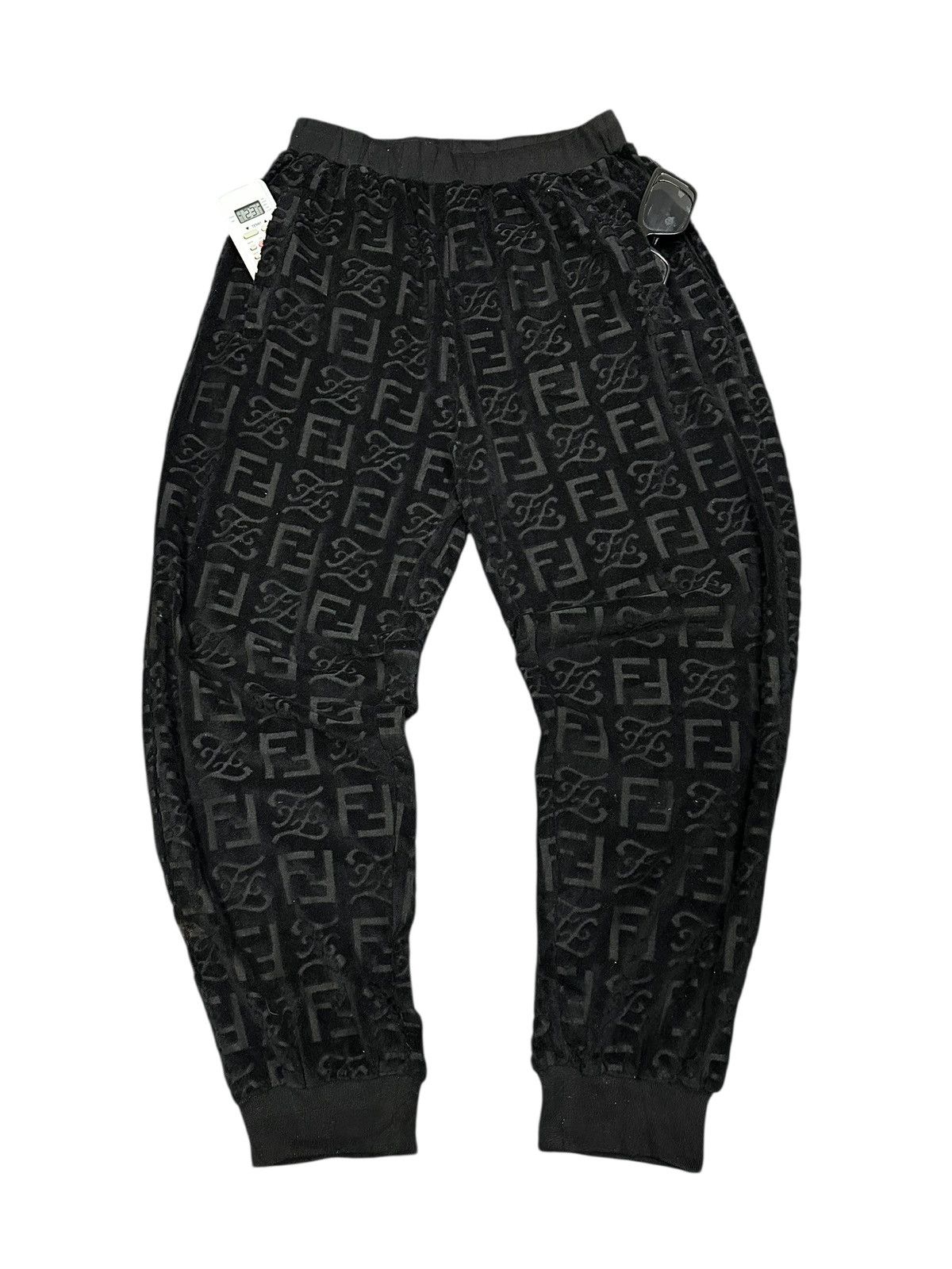 Fendi Fendi 3D Monogram Velvet Jogger Pant Size US 34 / EU 50 - 1 Thumbnail