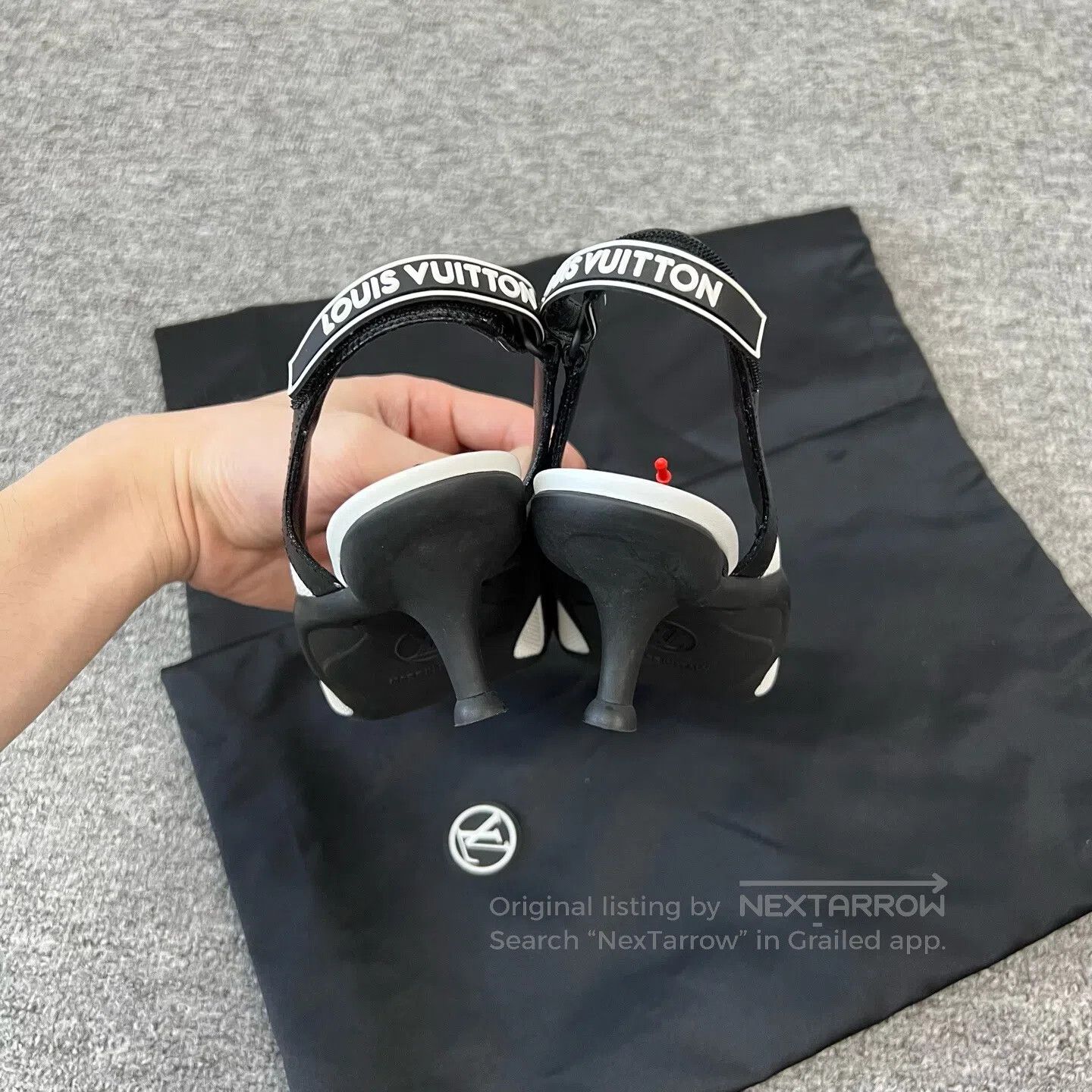 Louis Vuitton Louis Vuitton Black and white color-blocked high heels| Size US 5.5 / IT 35.5 - 5 Thumbnail