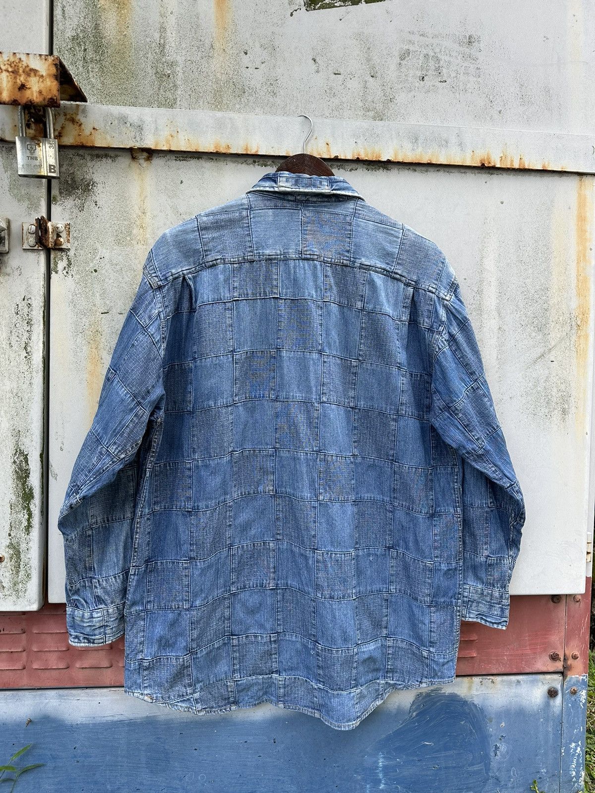 Vintage 👹Vintage Cany Jeans Patchwork Button Down Jacket Size US L / EU 52-54 / 3 - 8 Thumbnail