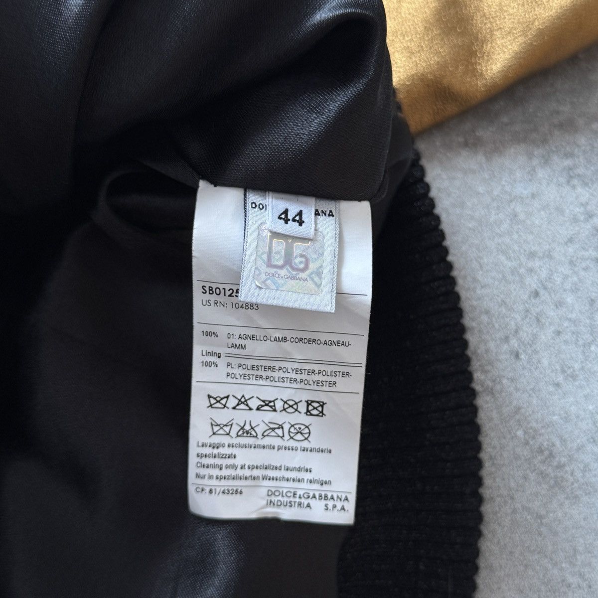 Dolce & Gabbana D&G Dolce & Gabbana Vintage Gold Leather Bomber Jacket Size M / US 6-8 / IT 42-44 - 16 Thumbnail