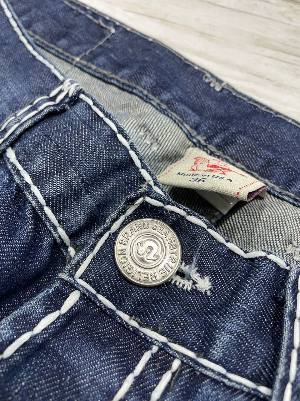 True Religion Vintage True Religion Billy Super T Denim Jeans Y2K Baggy Size US 36 / EU 52 - 16 Thumbnail