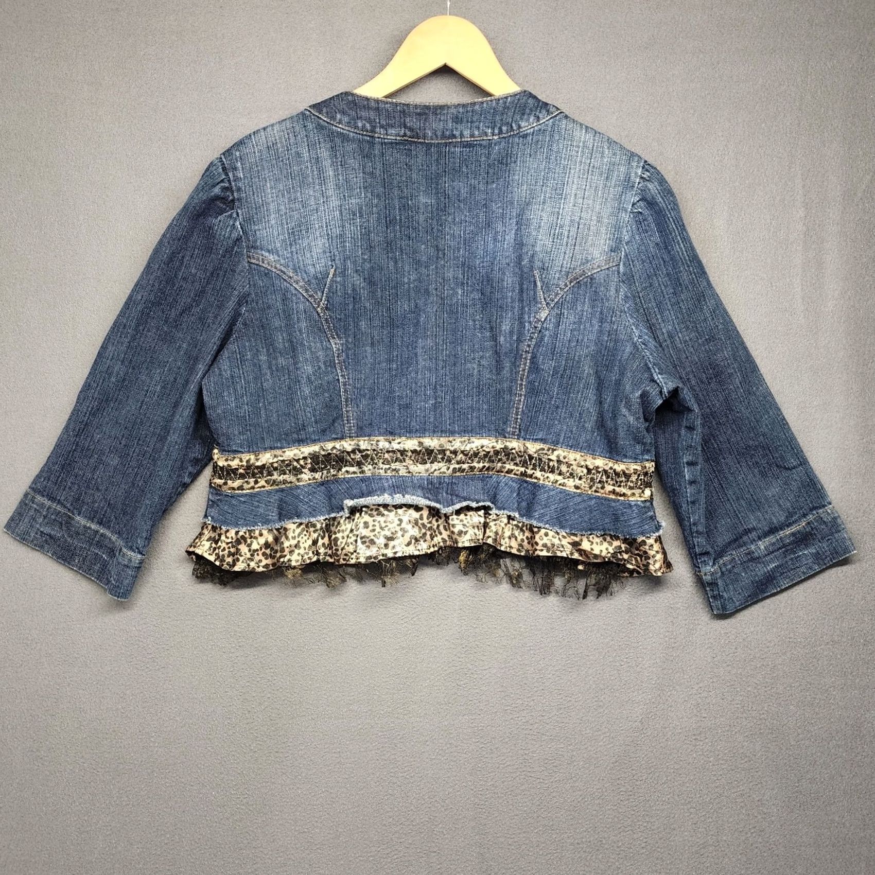 Vintage VINTAGE Ashley Stewart Set Womens 16W Cropped Jeans and Jacket Cheetah Animal Print Vtg Womens Boys? Size 38" / US 16 / IT 52 - 3 Thumbnail