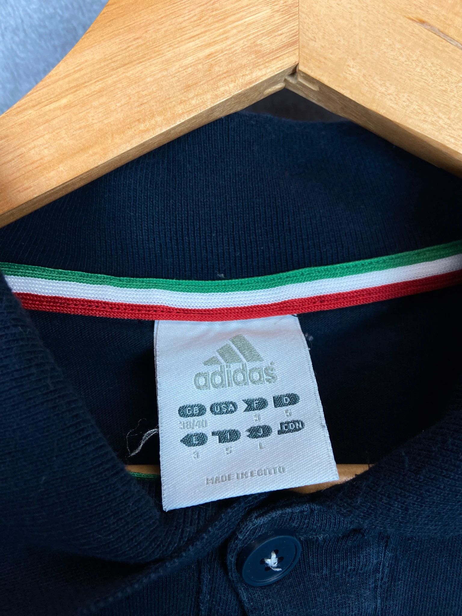 Adidas Adidas Italy ITALIA Polo Shirt Navy XL Retro Sport Style Size US XL / EU 56 / 4 - 5 Thumbnail