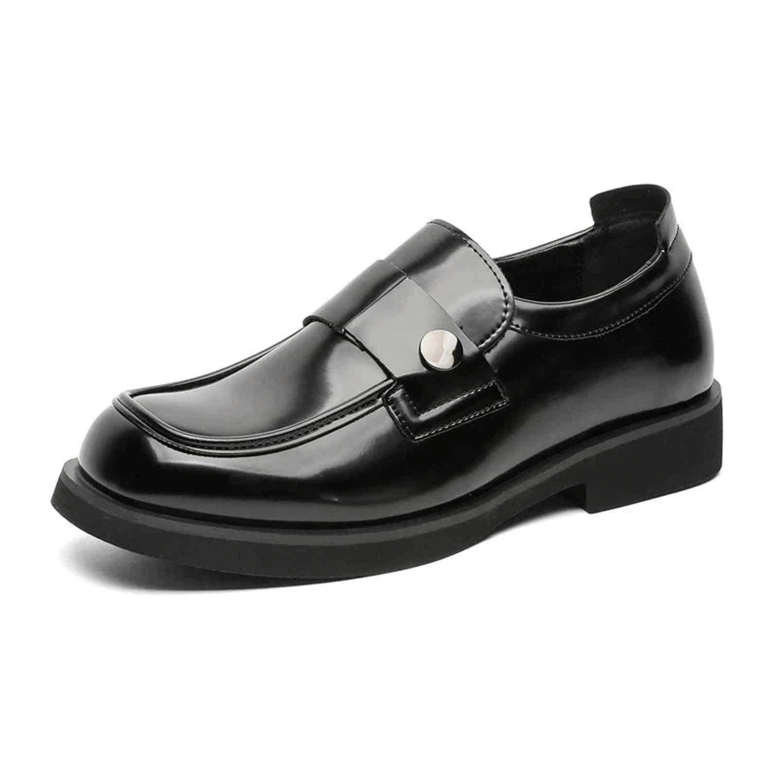 Leather Patent Box Toe Loafers Size US 11 / EU 44 - 2 Thumbnail