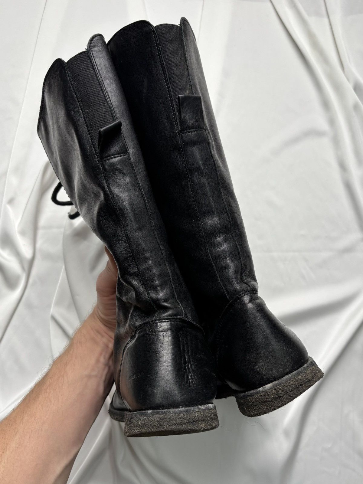 Vintage Vintage leather gothic streetwear lace up boots Size US 8 / EU 41 - 9 Thumbnail