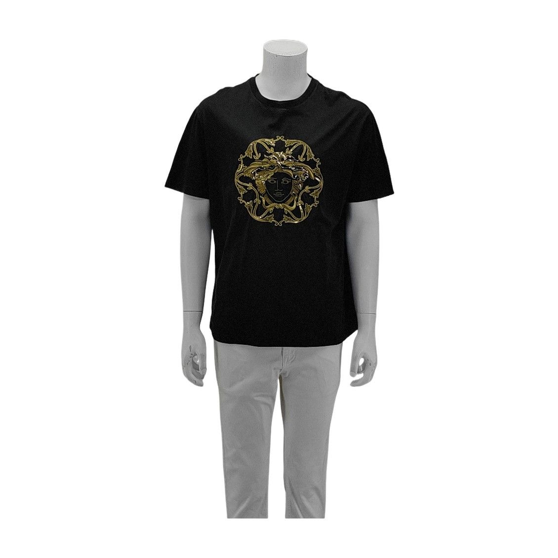 Versace Versace Medusa Embroidered T-Shirt Black XXL Size US XXL / EU 58 / 5 - 1 Thumbnail