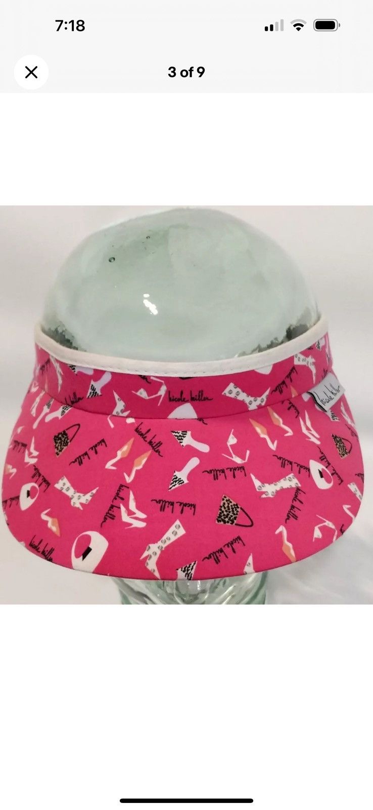 Nicole Miller Nicole Miller Tennis Coil Visor Size ONE SIZE - 3 Thumbnail