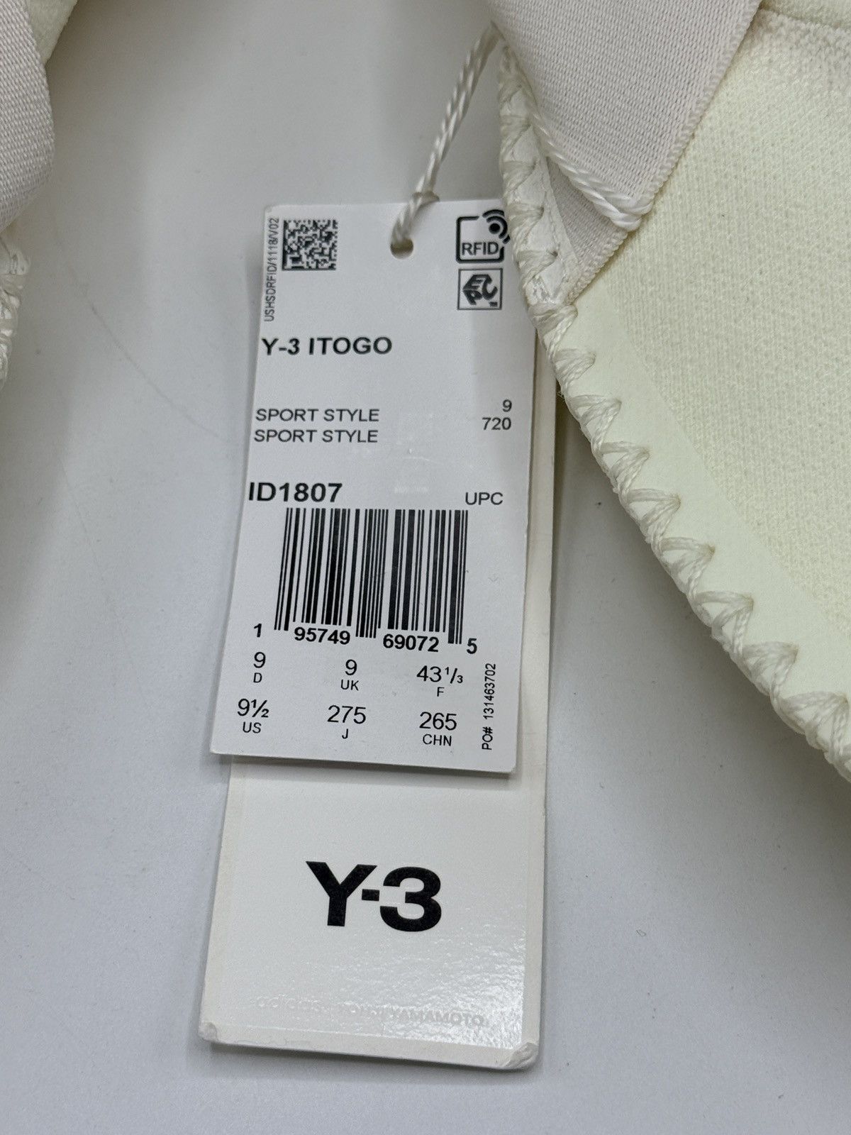 Yohji Yamamoto Yohji Yamamoto Adidas Y-3 ITOGO Cream Shoes Men's 9.5 ID1807 Size US 9.5 / EU 42-43 - 6 Thumbnail