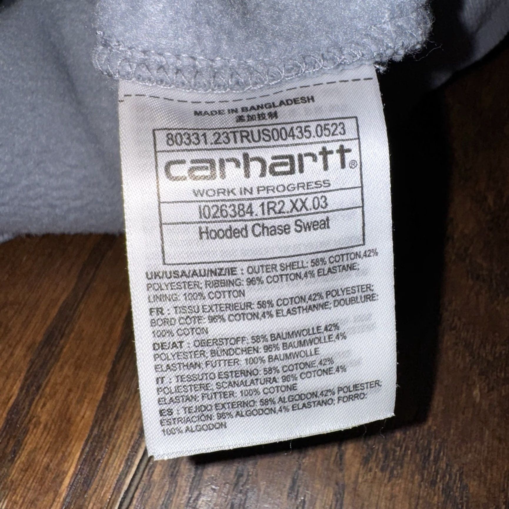 Carhartt Carhartt Chase WHIP Hoodie Mens Small Blue Hooded Pullover Work In Progress Size US S / EU 44-46 / 1 - 8 Thumbnail
