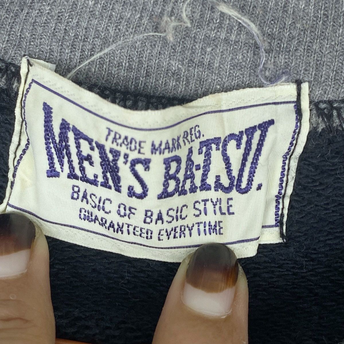 Designer × Vintage Men’s Ba-tsu Sweatshirt Crewneck Pullover Jumper Size US XL / EU 56 / 4 - 7 Thumbnail