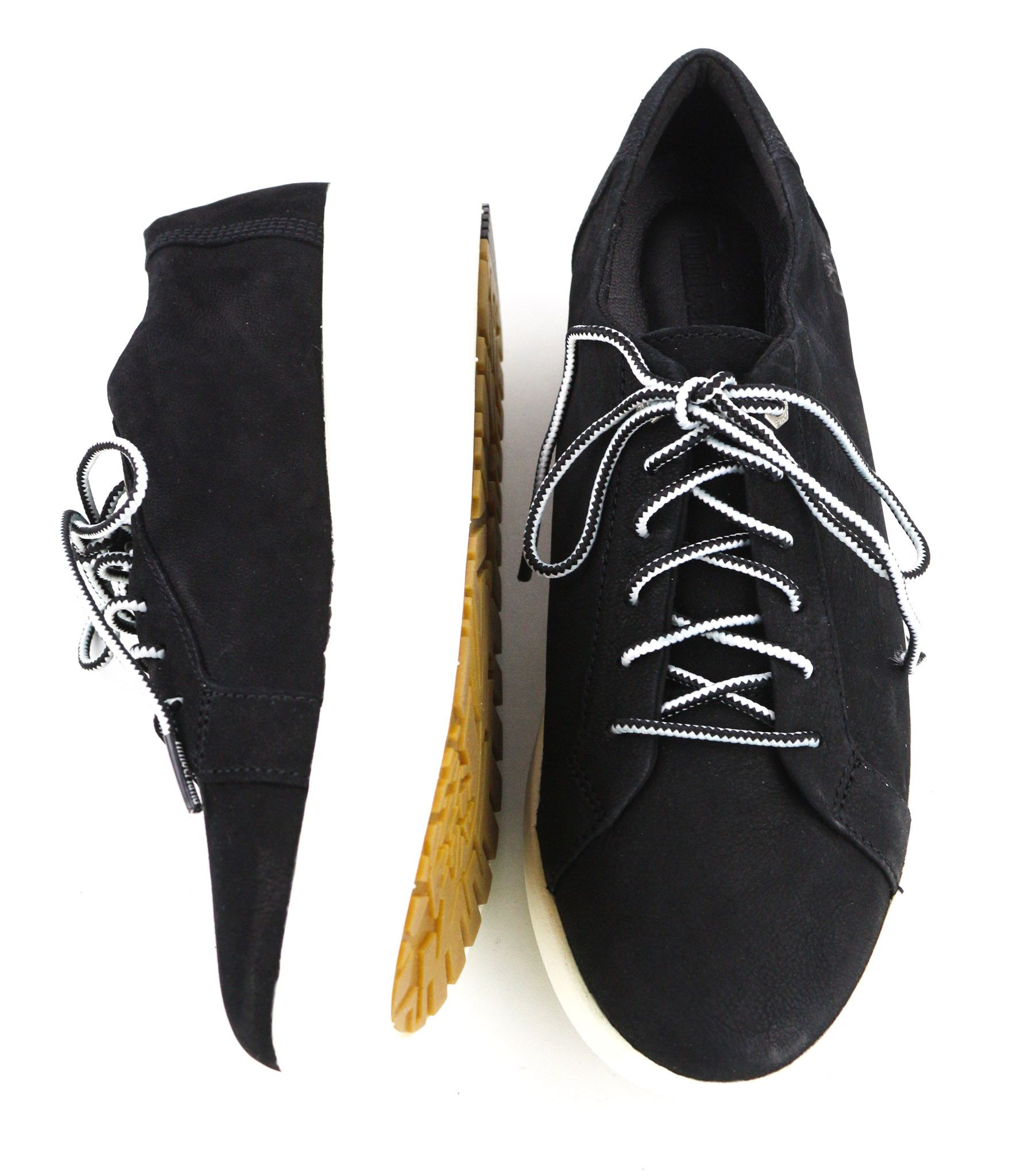 Timberland A1ST6 UK5 Black Leather Low Green Stride Sneakers 79965 Size US 5.5 / IT 35.5 - 6 Thumbnail
