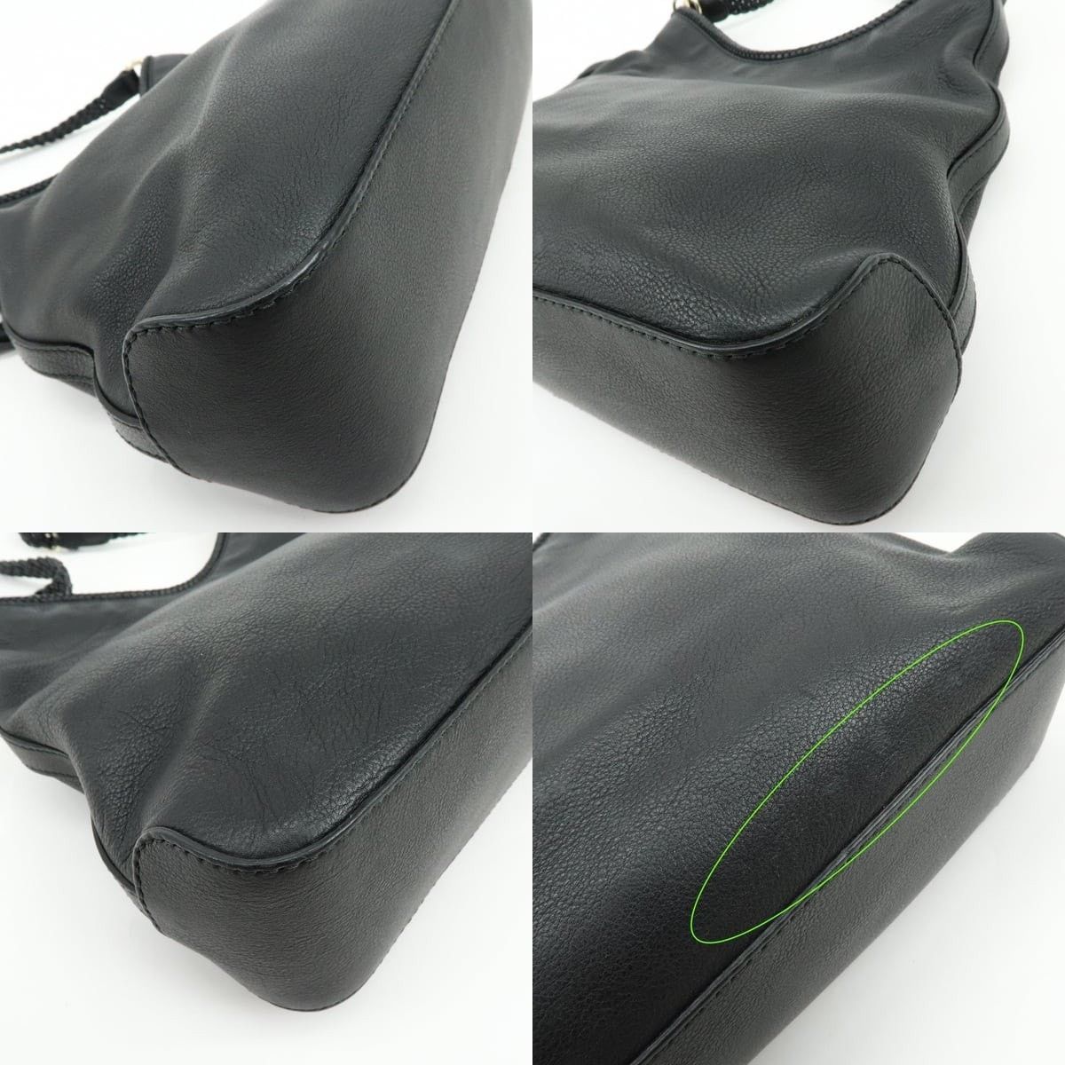 Gucci Gucci Marrakech Leather Shoulder Bag Black Size ONE SIZE - 5 Thumbnail