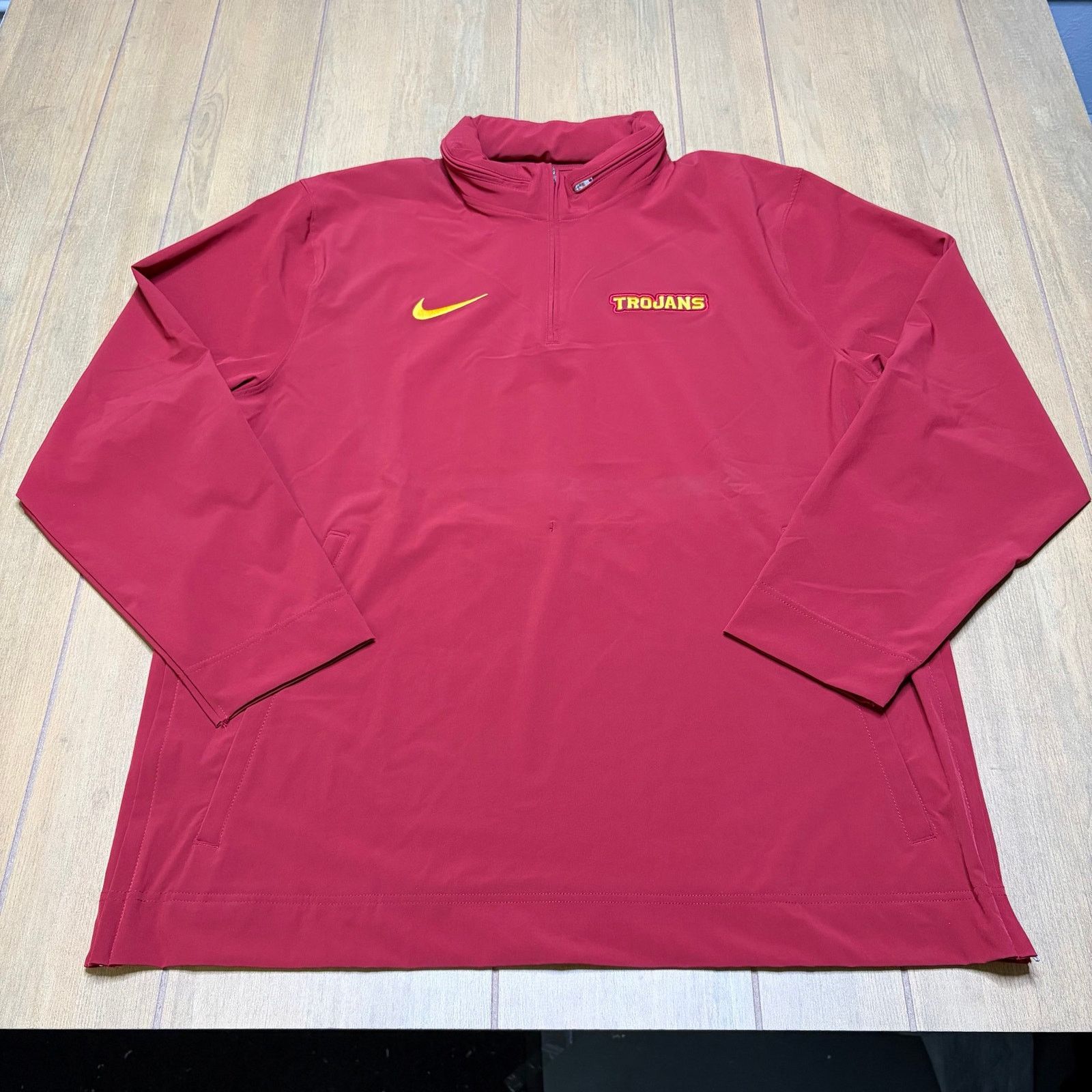 Nike Nike USC Trojans Sideline Coach Long Sleeve Half-Zip Jacket Size US XL / EU 56 / 4 - 2 Thumbnail