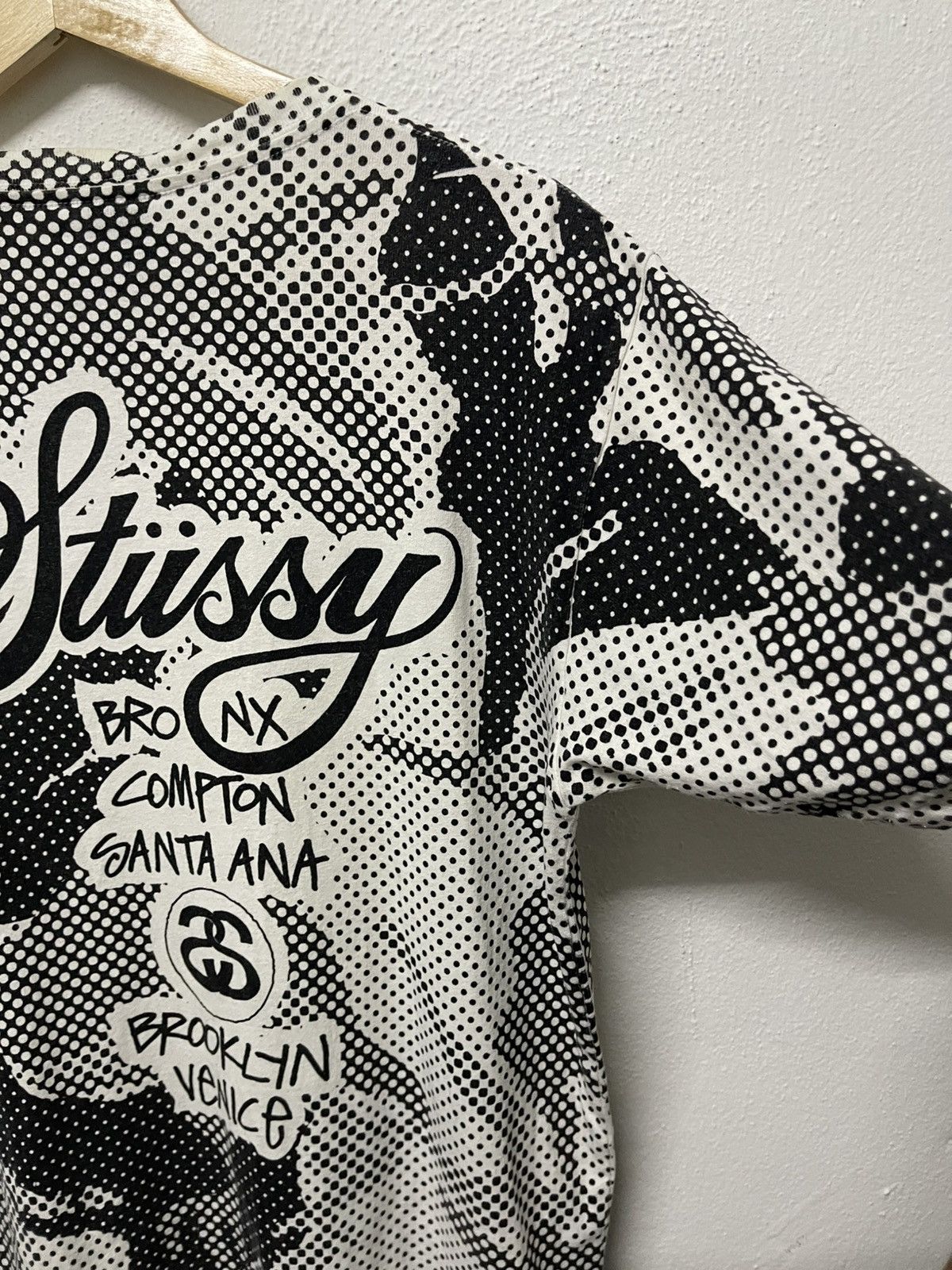 Stussy 2000s STUSSY WORLD TOUR FULLPRINT SHIRT RARE Size US M / EU 48-50 / 2 - 17 Thumbnail
