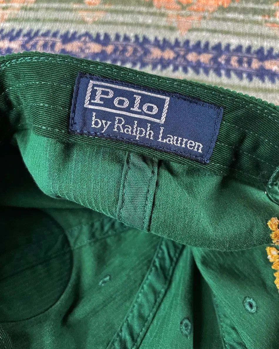 Polo Ralph Lauren Polo Ralph Lauren Corduroy Leather Baseball Cap Baseball Hat Size ONE SIZE - 6 Thumbnail