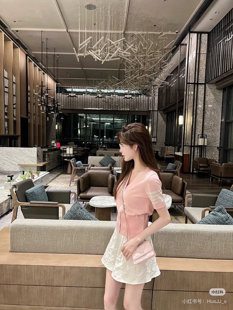 Thom Browne Thom Browne Light pink cashmere short sleeves Size M / US 6-8 / IT 42-44 - 6 Thumbnail