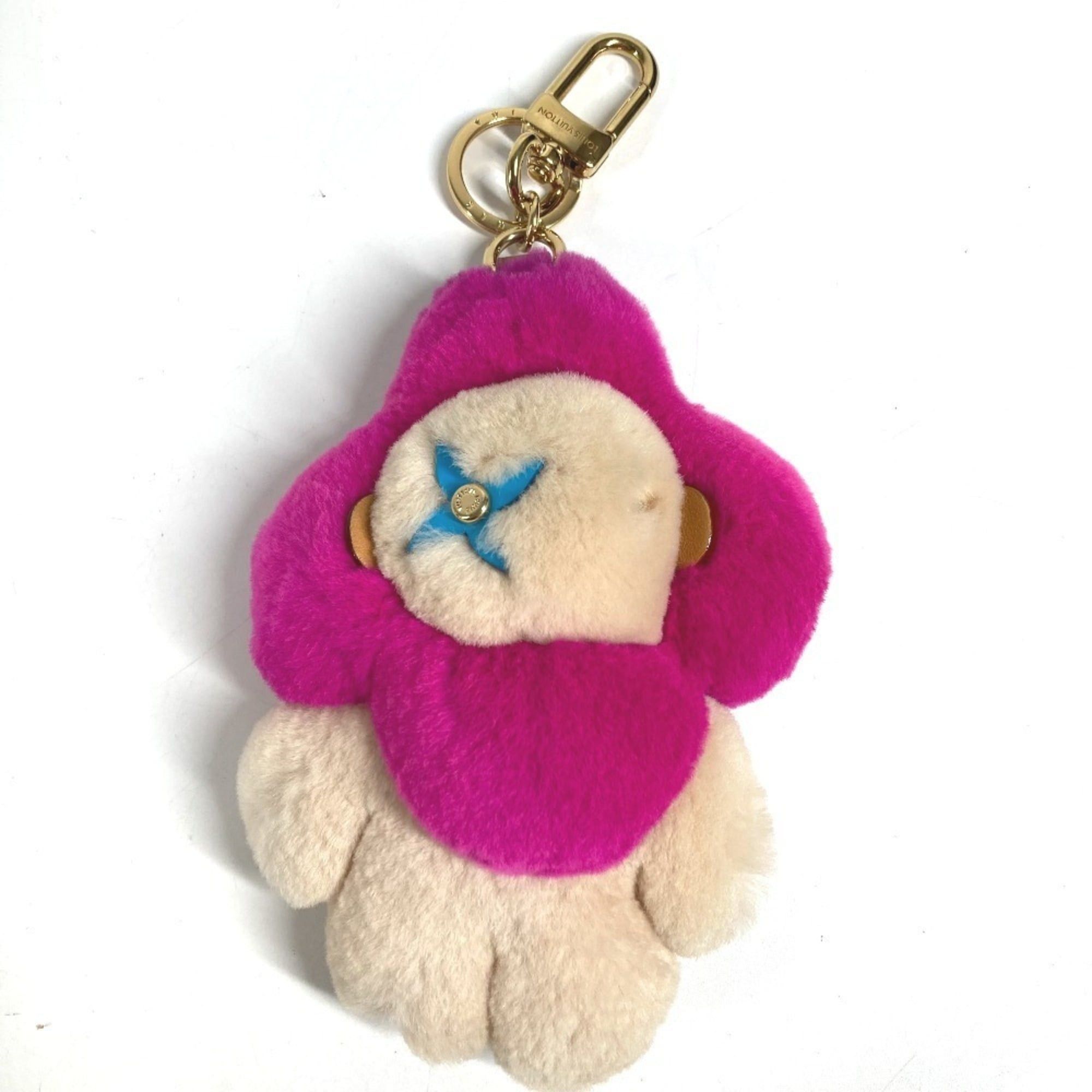 Louis Vuitton LOUIS VUITTON M00870 Plush Doll Portefeuille Vivienne Vison Christmas Accessory Bag Charm Keychain Fur Women's Pink Size ONE SIZE - 1 Thumbnail