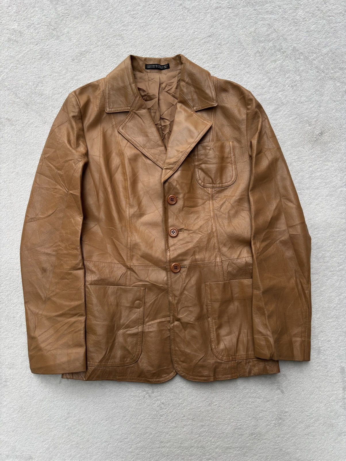 Yohji Yamamoto Ined by Yohji Yamamoto Leather Jacket Size S / US 4 / IT 40 - 4 Thumbnail