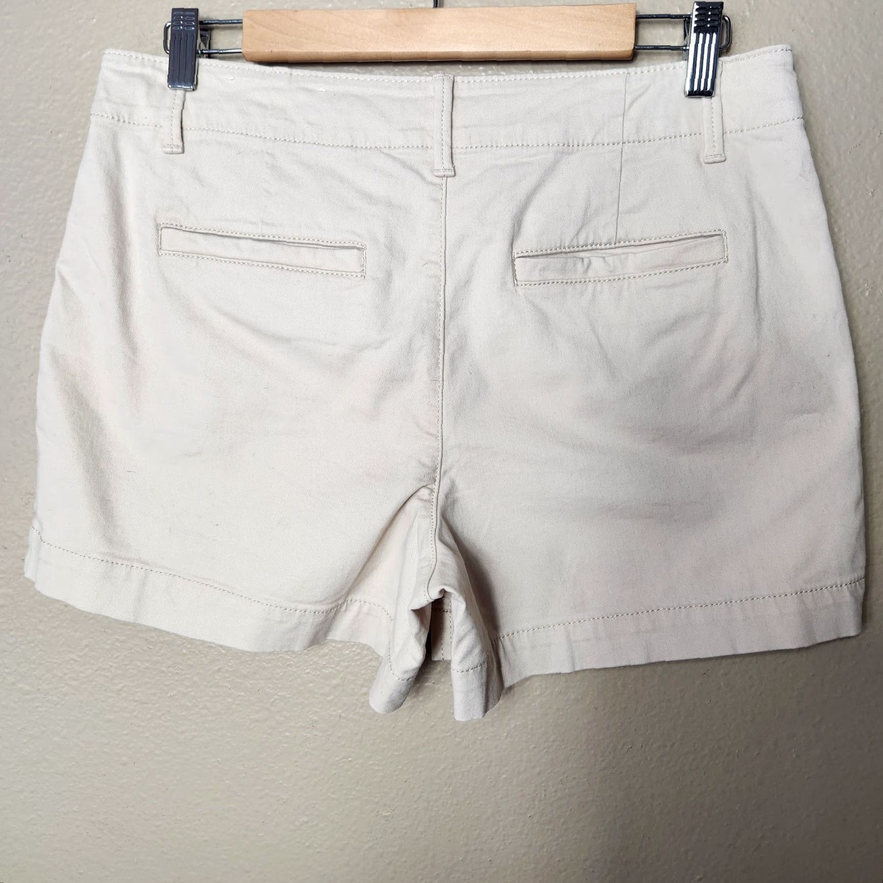 Loft LOFT Womens Tan The Washed Twill 4" Short-Size 6 Size 27" / US 4 / IT 40 - 4 Thumbnail