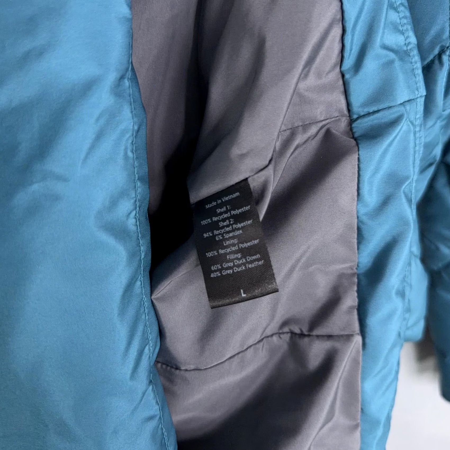 Vintage Moosejaw Coat Womens Large Blue Quilted Down Puffer Hooded Long Winter Jacket Size L / US 10 / IT 46 - 7 Thumbnail