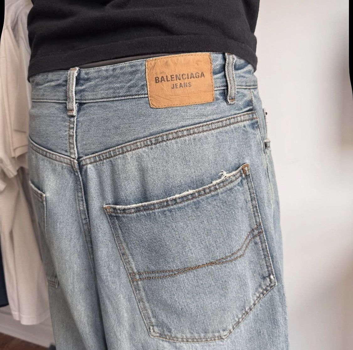 Balenciaga Balenciaga Drop Crotch Denim 26(fits 30-32) Unisex Size 26" / US 2 / IT 38 - 4 Thumbnail