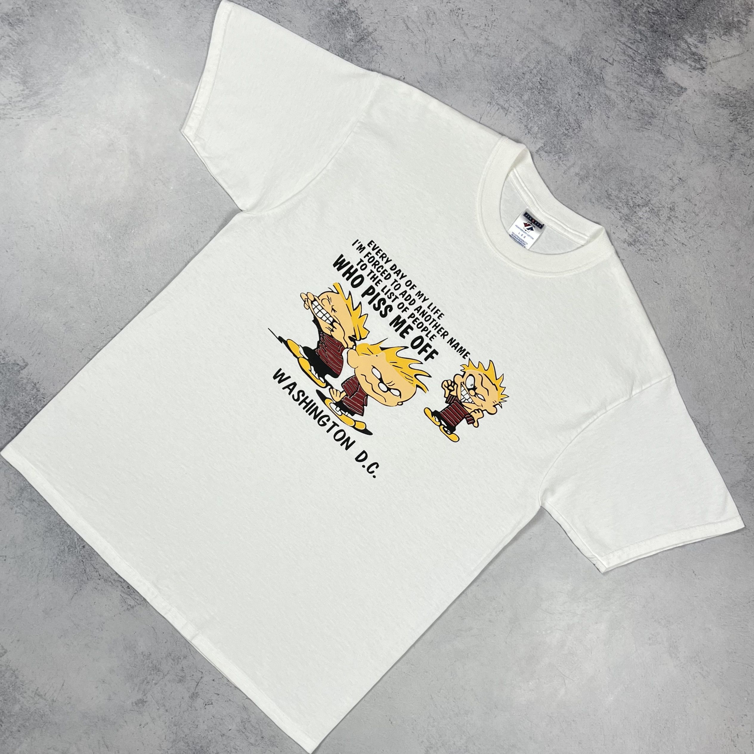 Cartoon Network Vintage Calvin And Hobbes Comics Cartoon Funny T Shirt 90’s Size US L / EU 52-54 / 3 - 1 Thumbnail
