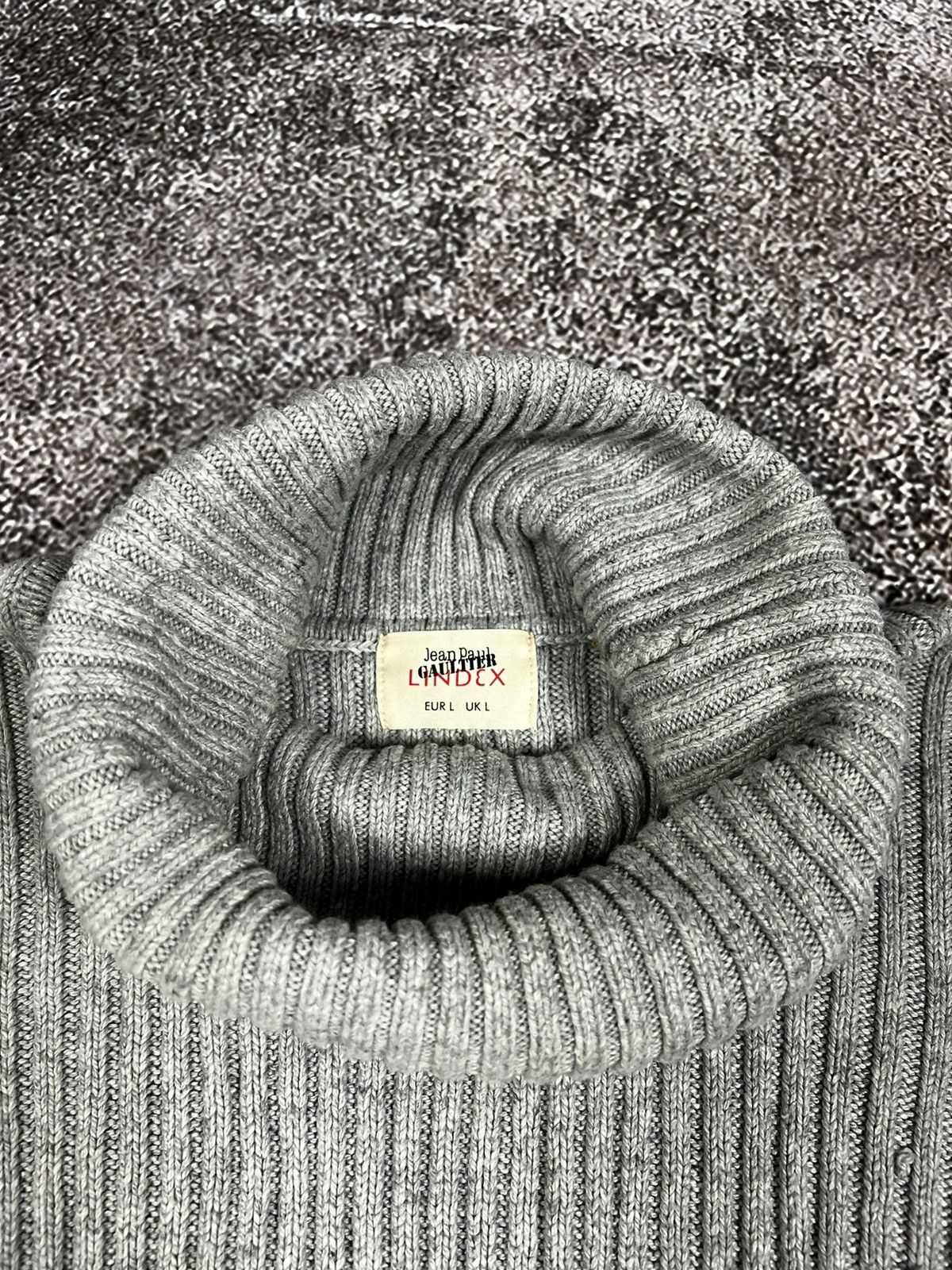 Jean Paul Gaultier Jean Paul Gaultier x Lindex turtleneck zipper grey high neck Size L / US 10 / IT 46 - 10 Thumbnail