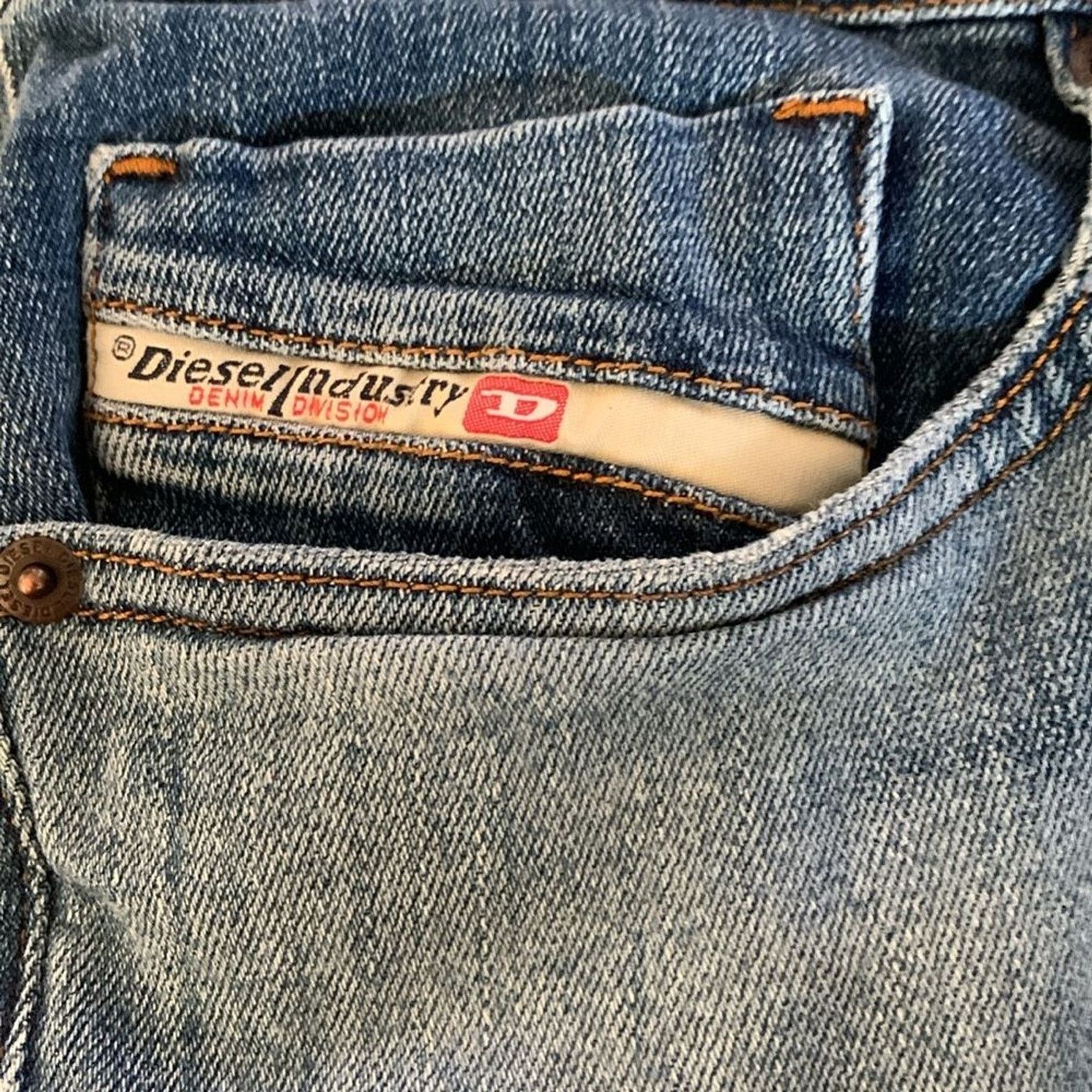 Diesel Diesel 1979 Sleenker Skinny Jeans Y2K Men's Low Rise Blue Size US 33 - 11 Thumbnail