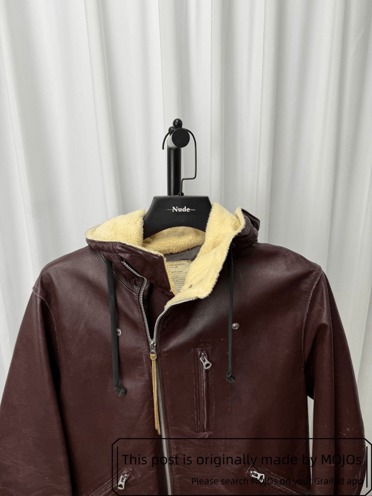 Undercover Sz 3 Undercover 10AW Leather Cross Zip Jacket mojos12132104 Size US L / EU 52-54 / 3 - 4 Thumbnail