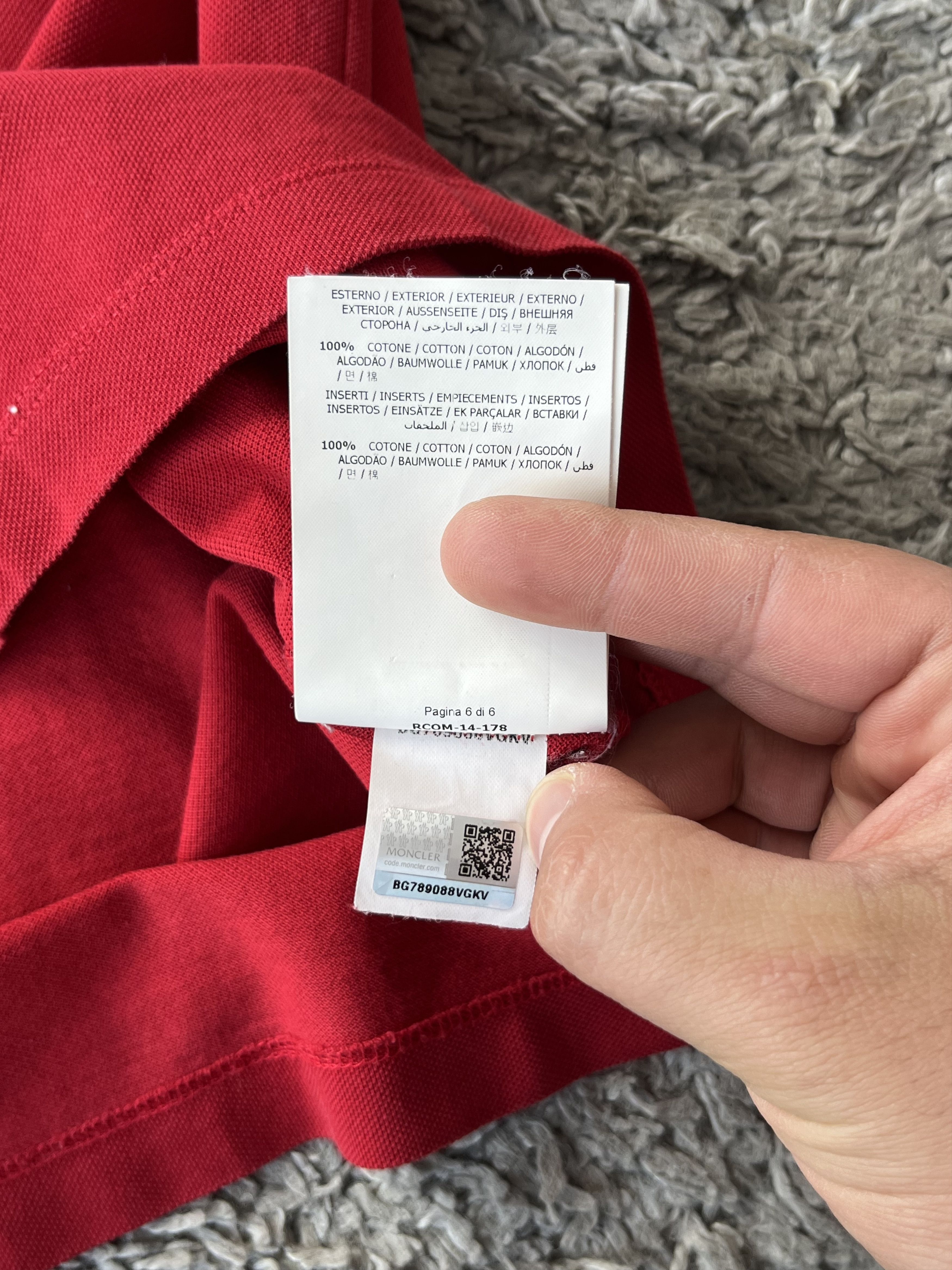 Moncler MONCLER GAMME BLEU Vintage Polo MADE IN ITALY Red/Blue Size US L / EU 52-54 / 3 - 13 Thumbnail