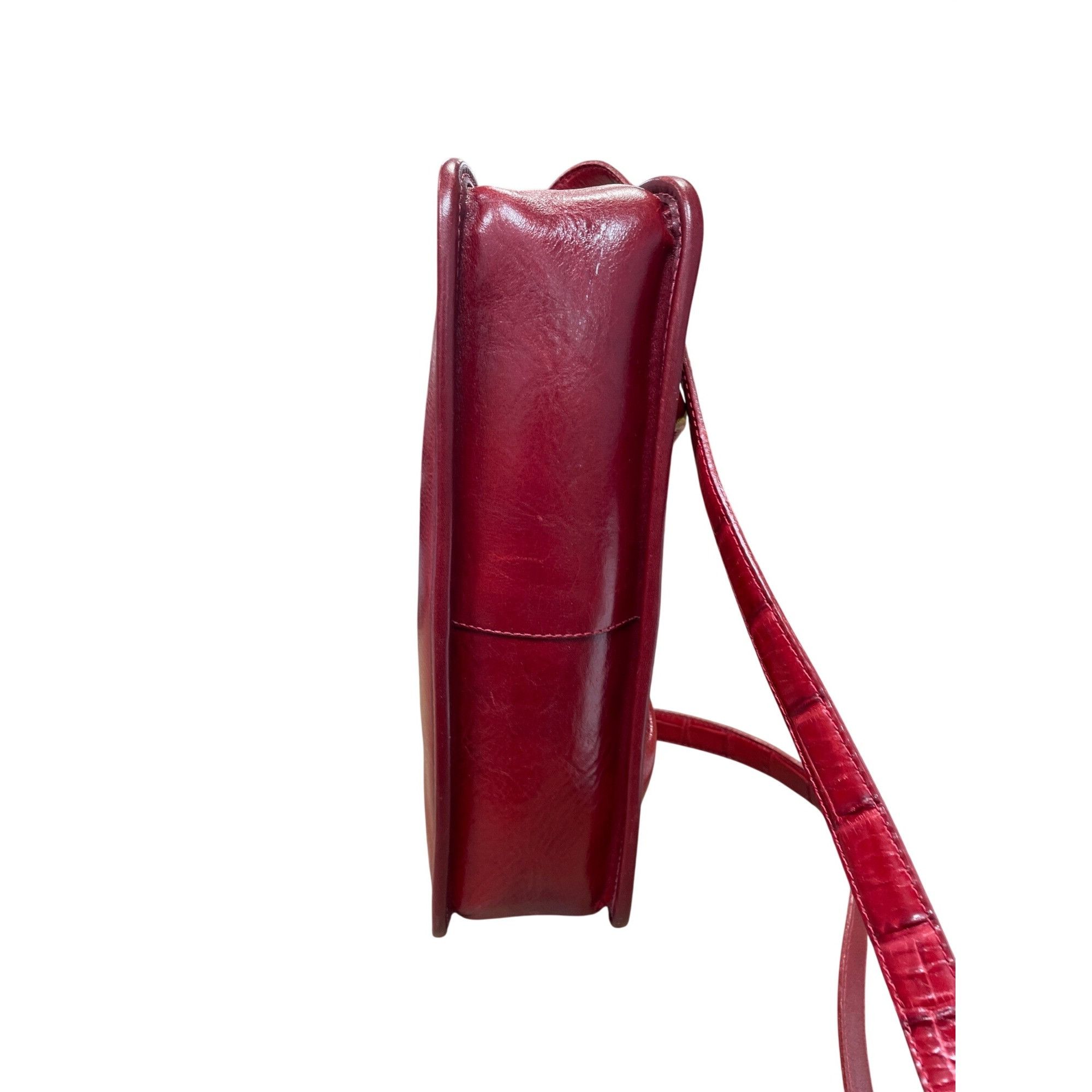 Brighton Brighton womans red leather pebbled shoulder handbag style A Size ONE SIZE - 8 Thumbnail