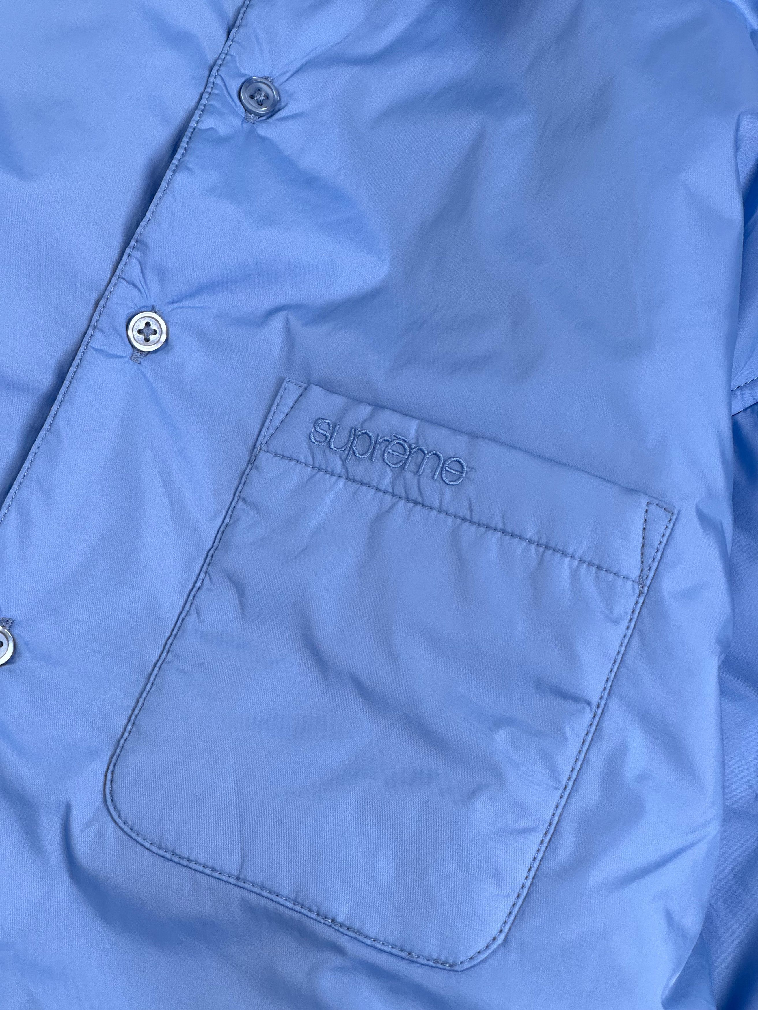 Supreme Unworn* Supreme Nylon Filled Shirt Size M Slate Blue Size US M / EU 48-50 / 2 - 6 Thumbnail