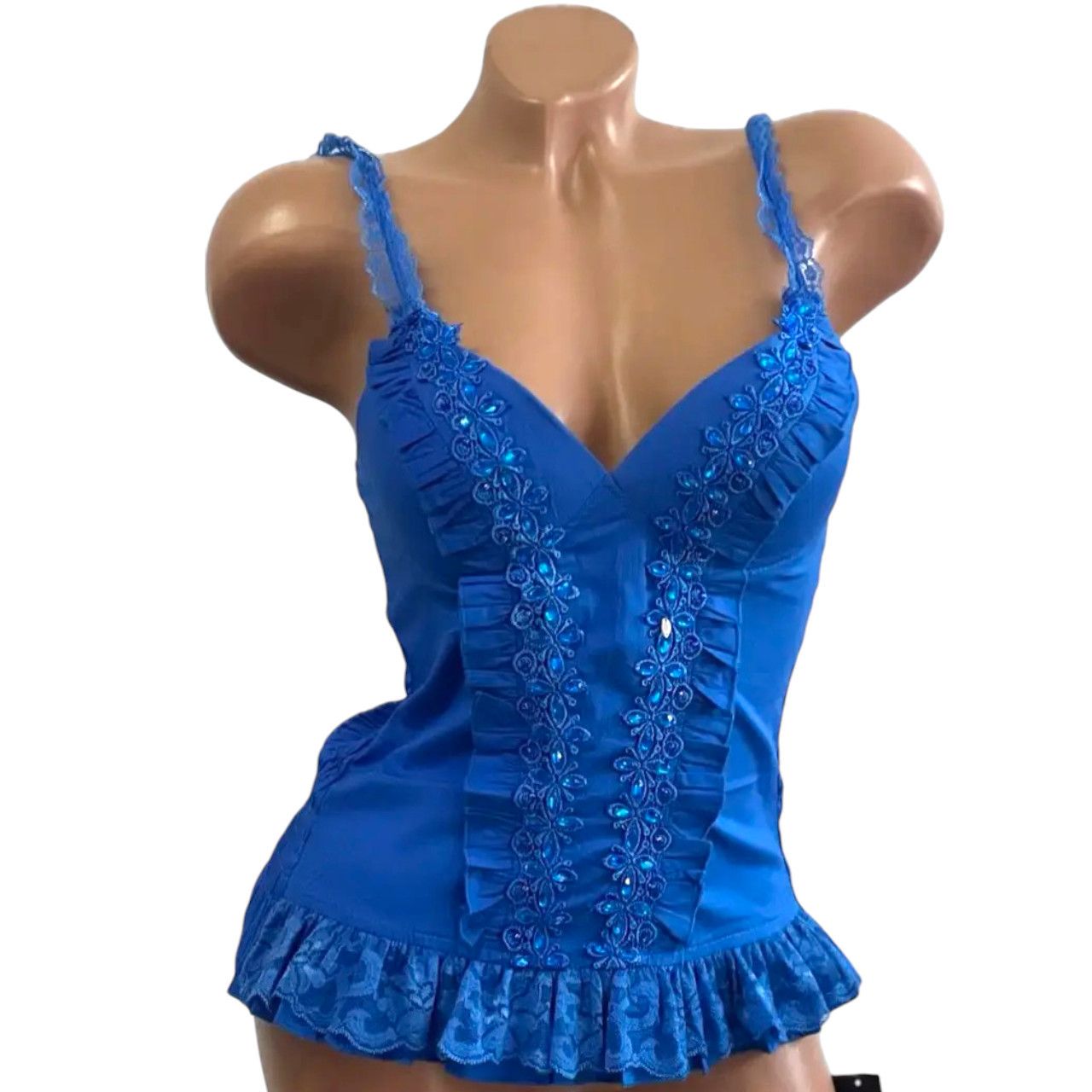 Japanese Brand Ruffled camisole sz S Corset Bustier Size S / US 4 / IT 40 - 5 Thumbnail