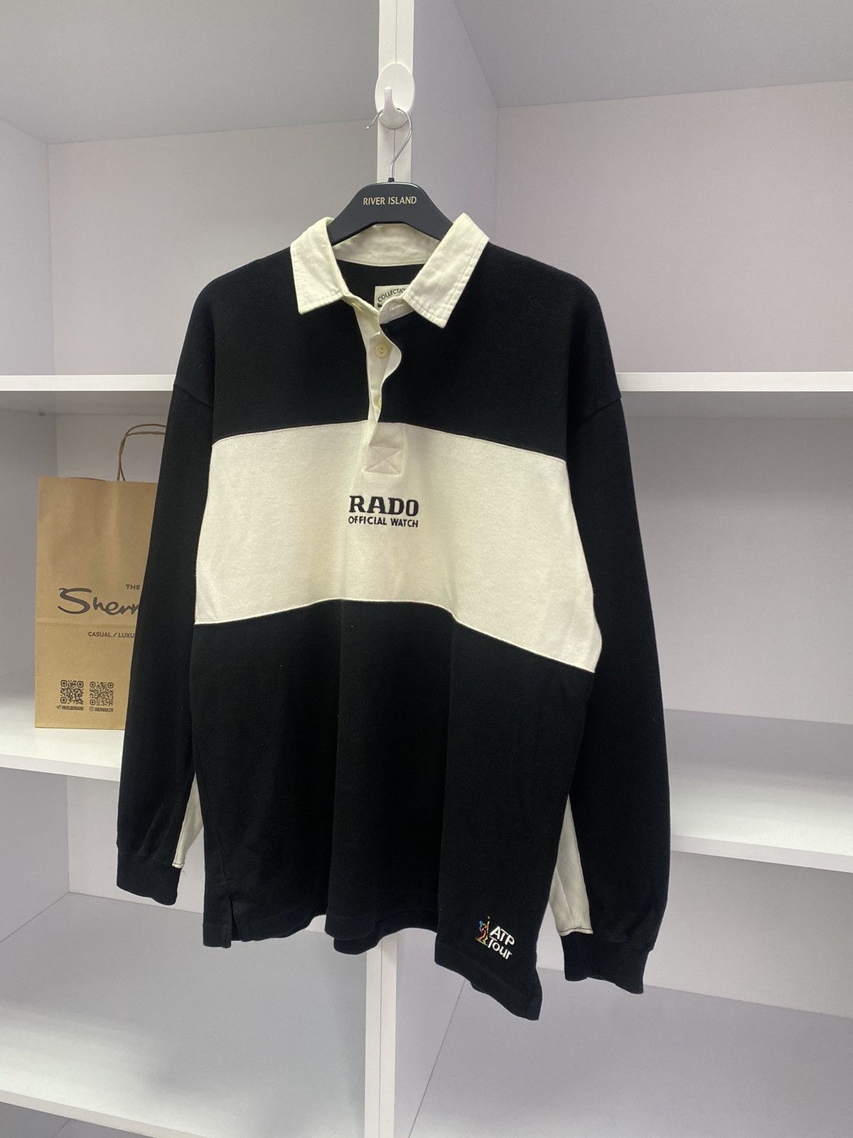 Designer × Vintage Vintage ATP Tour Rado Long Sleeve Rugby Size US L / EU 52-54 / 3 - 5 Thumbnail