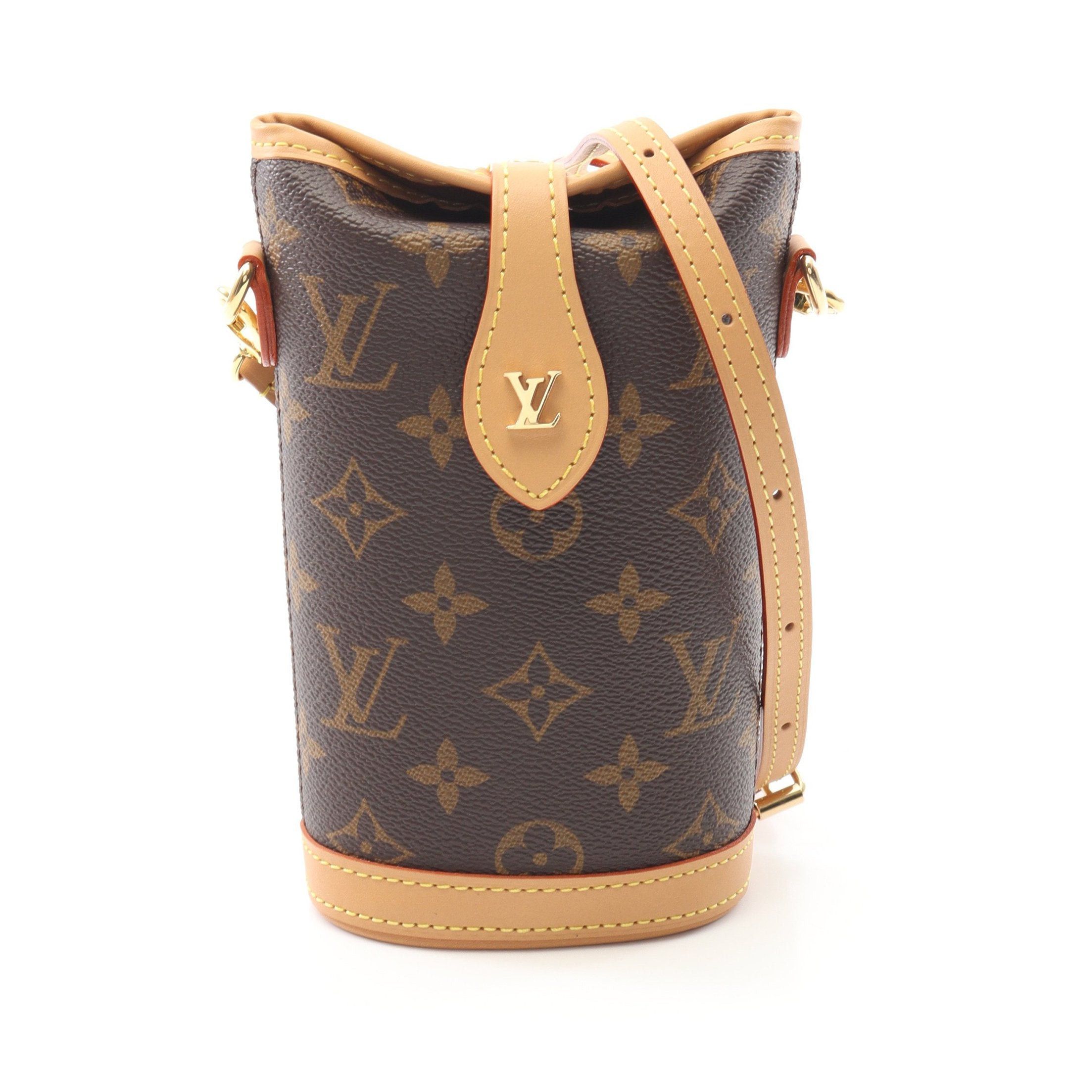 Louis Vuitton Louis Vuitton Fold Me Pouch Monogram Shoulder Bag Leather Brown Size ONE SIZE - 1 Thumbnail