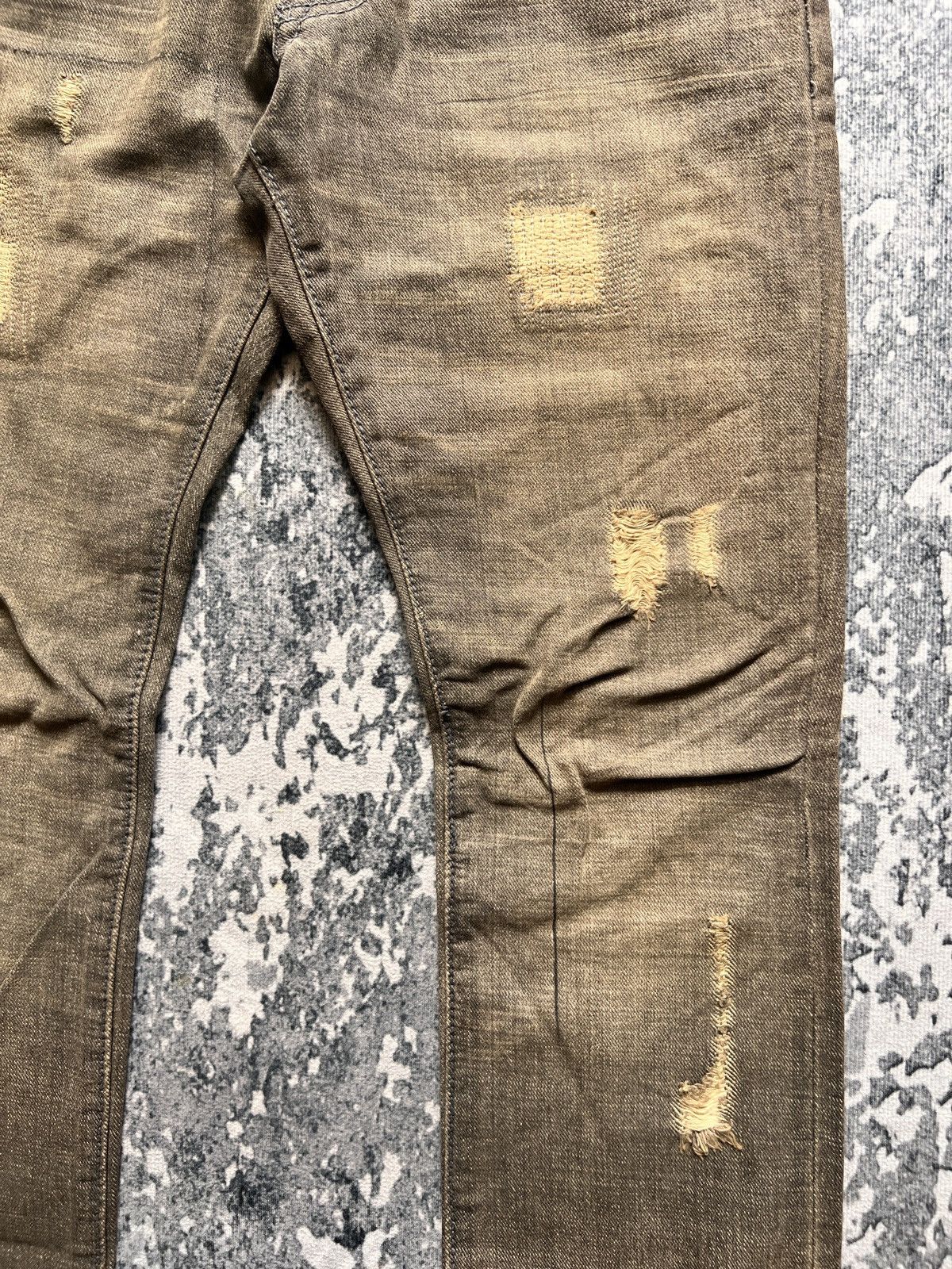 Boycott Boycott Destroyed Tappered Denim Jeans Size US 34 / EU 50 - 7 Thumbnail