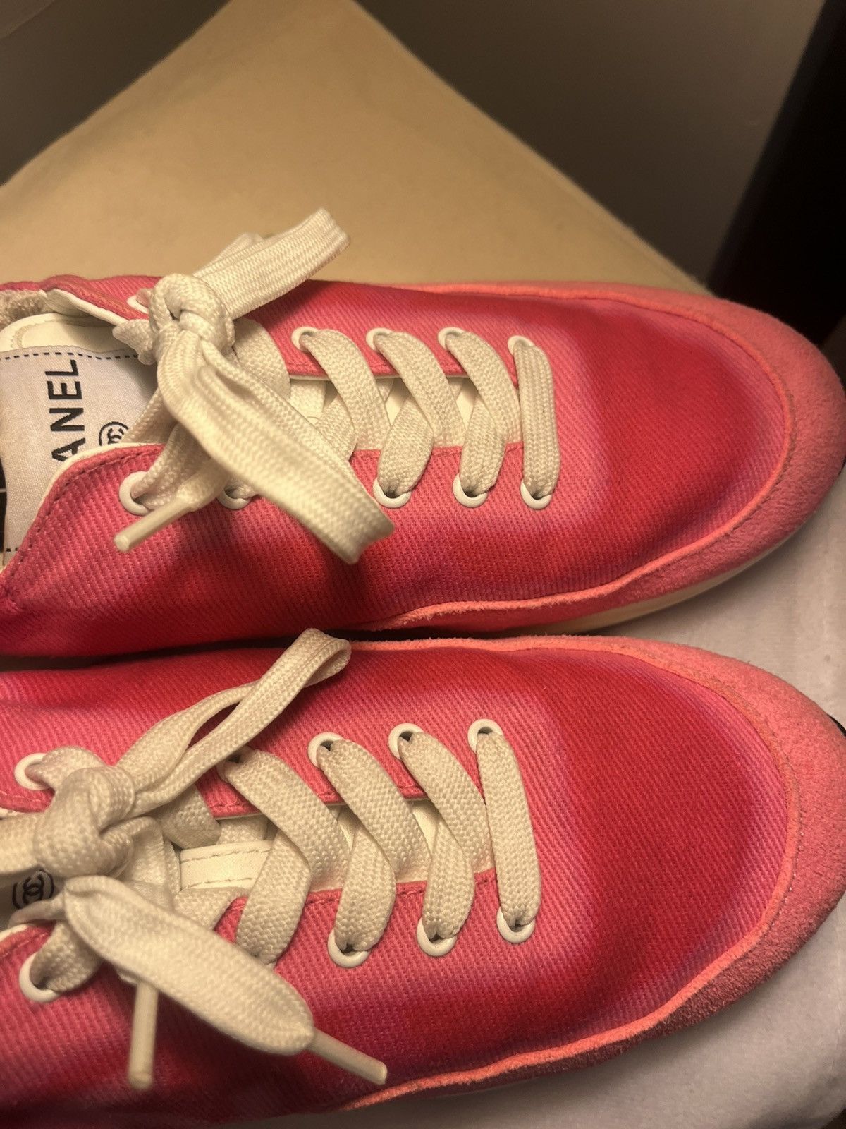 Chanel Chanel Trainer Sneaker Pink Size US 7.5 / IT 37.5 - 5 Thumbnail
