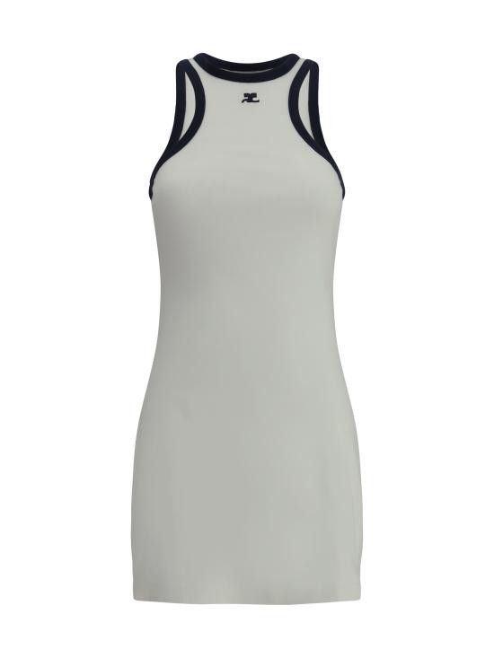 Courreges COURREGES Women Dresses 125JRO577JS0203 0083 WHITE Size S / US 4 / IT 40 - 1 Thumbnail